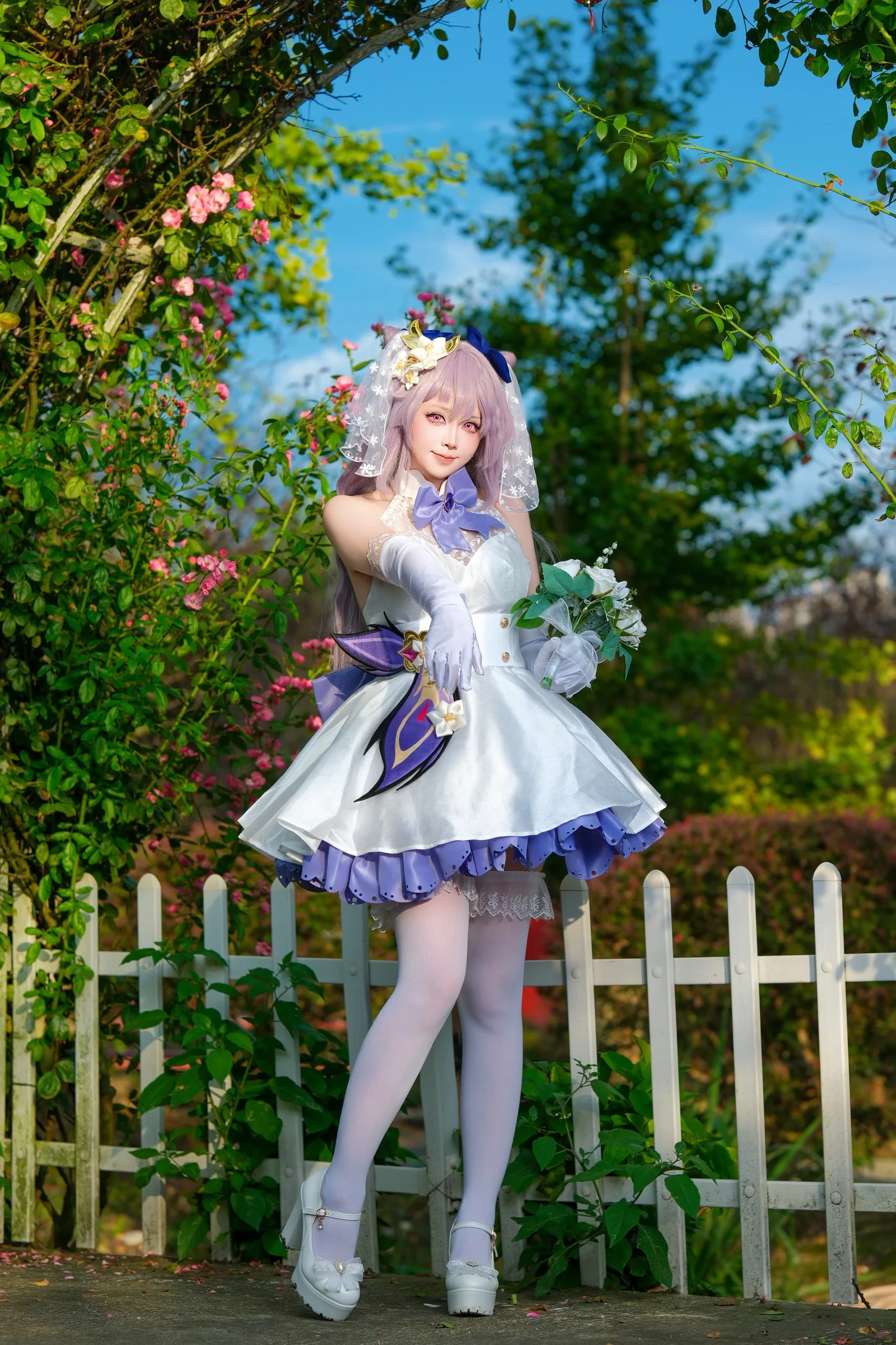 【刻晴cos】原神少女系花嫁的動作參考分享 - 第 6 張