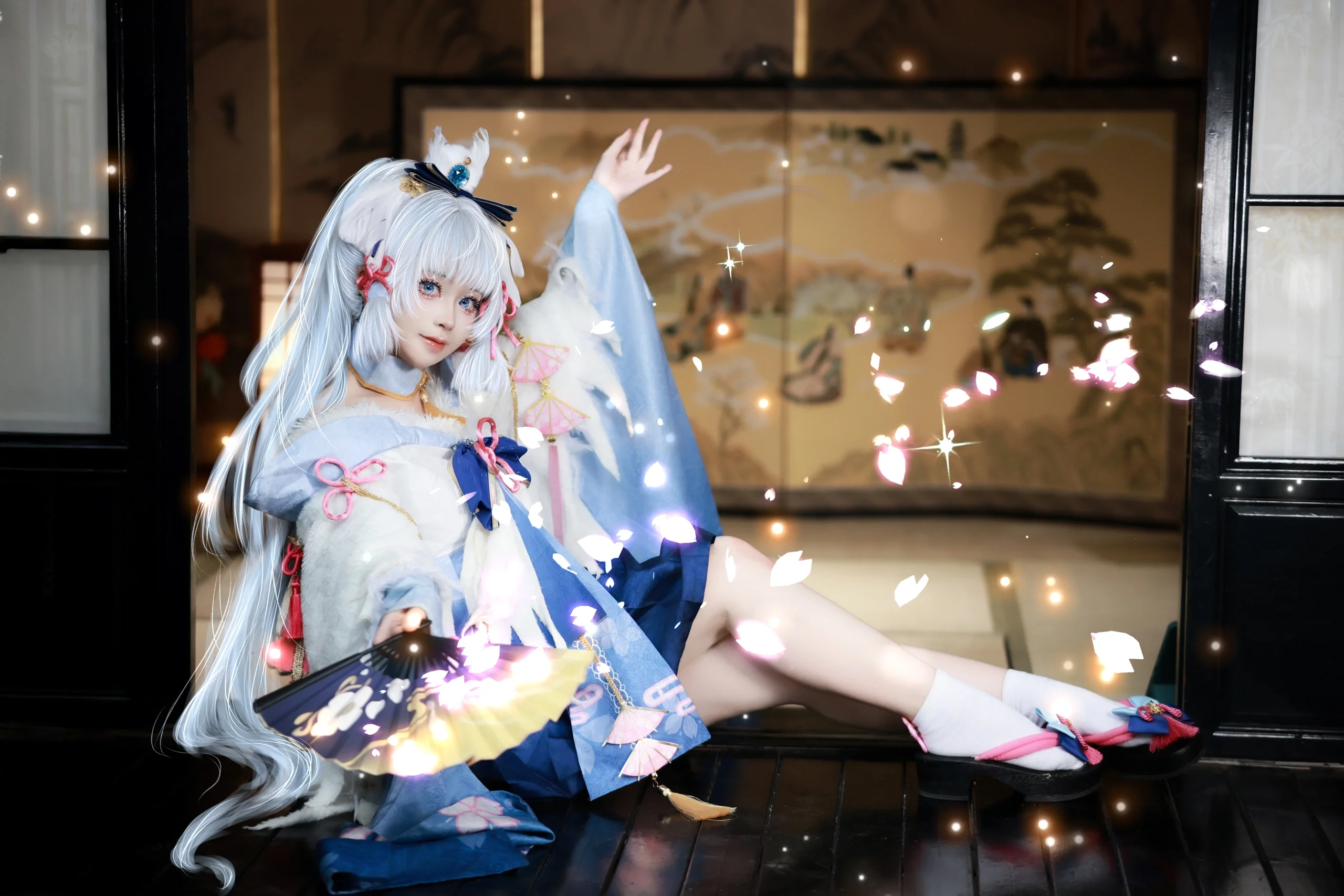 【神里绫华cos】白鹭公主生日，三年相伴的祈愿