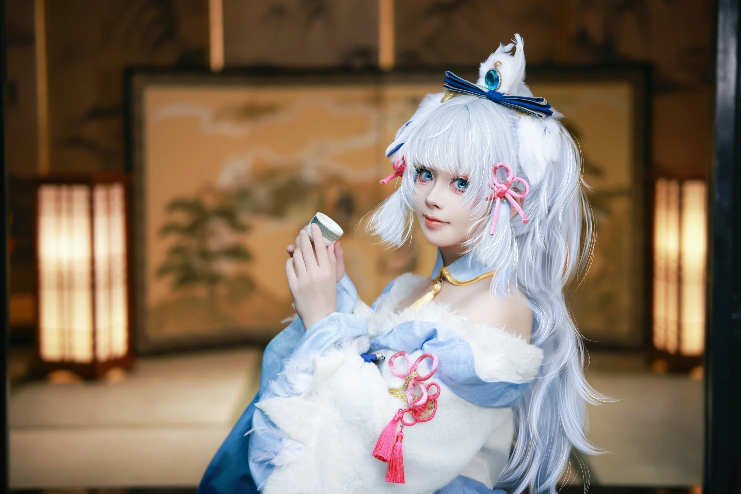 【神里绫华cos】白鹭公主生日，三年相伴的祈愿 - 第 6 张