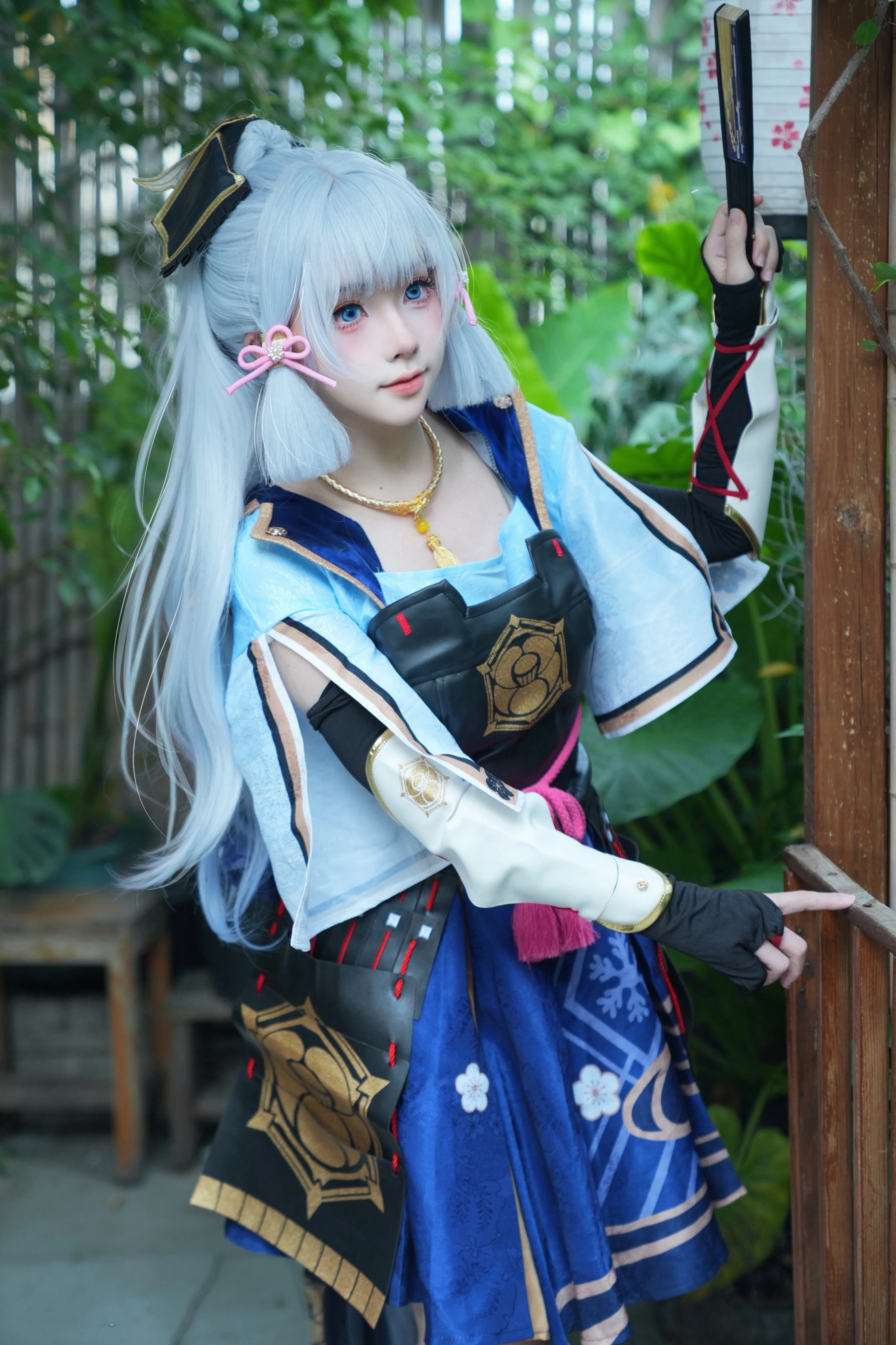 【神里绫华cos】联名定制机上线的披发造型穿搭分享