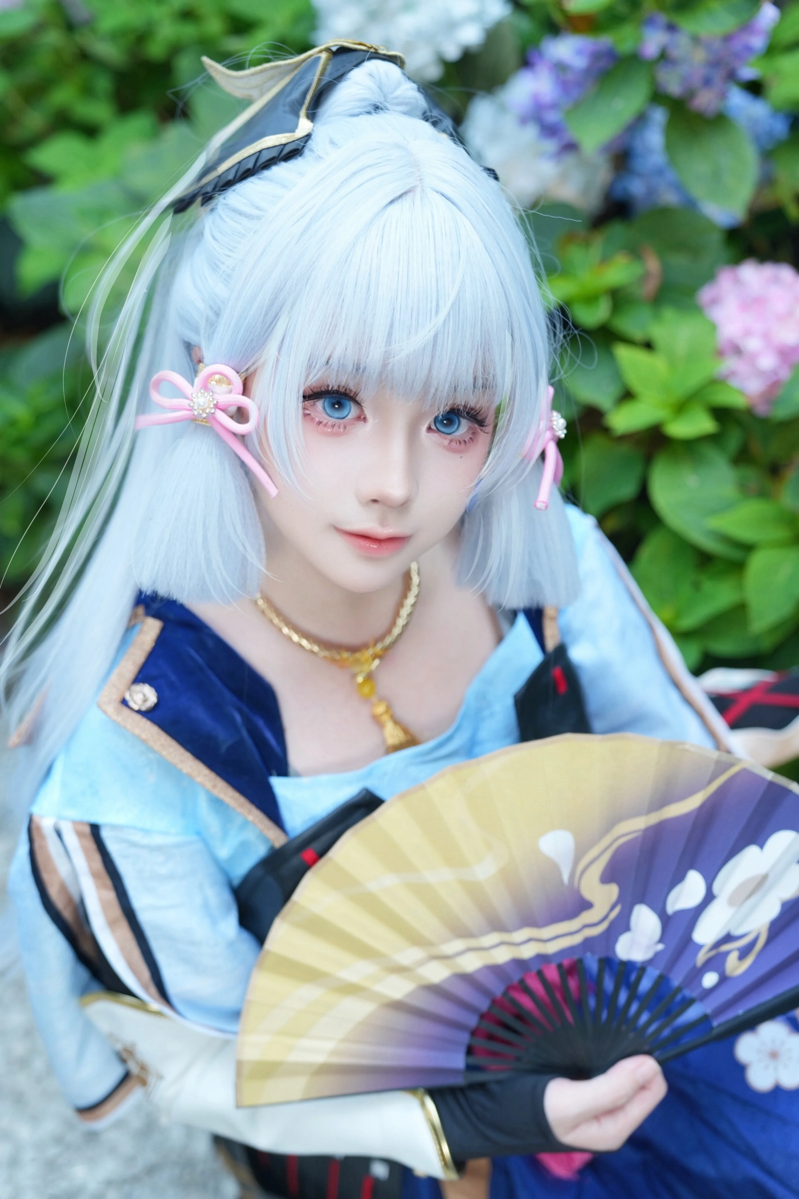 【神里绫华cos】联名定制机上线的披发造型穿搭分享 - 第 2 张