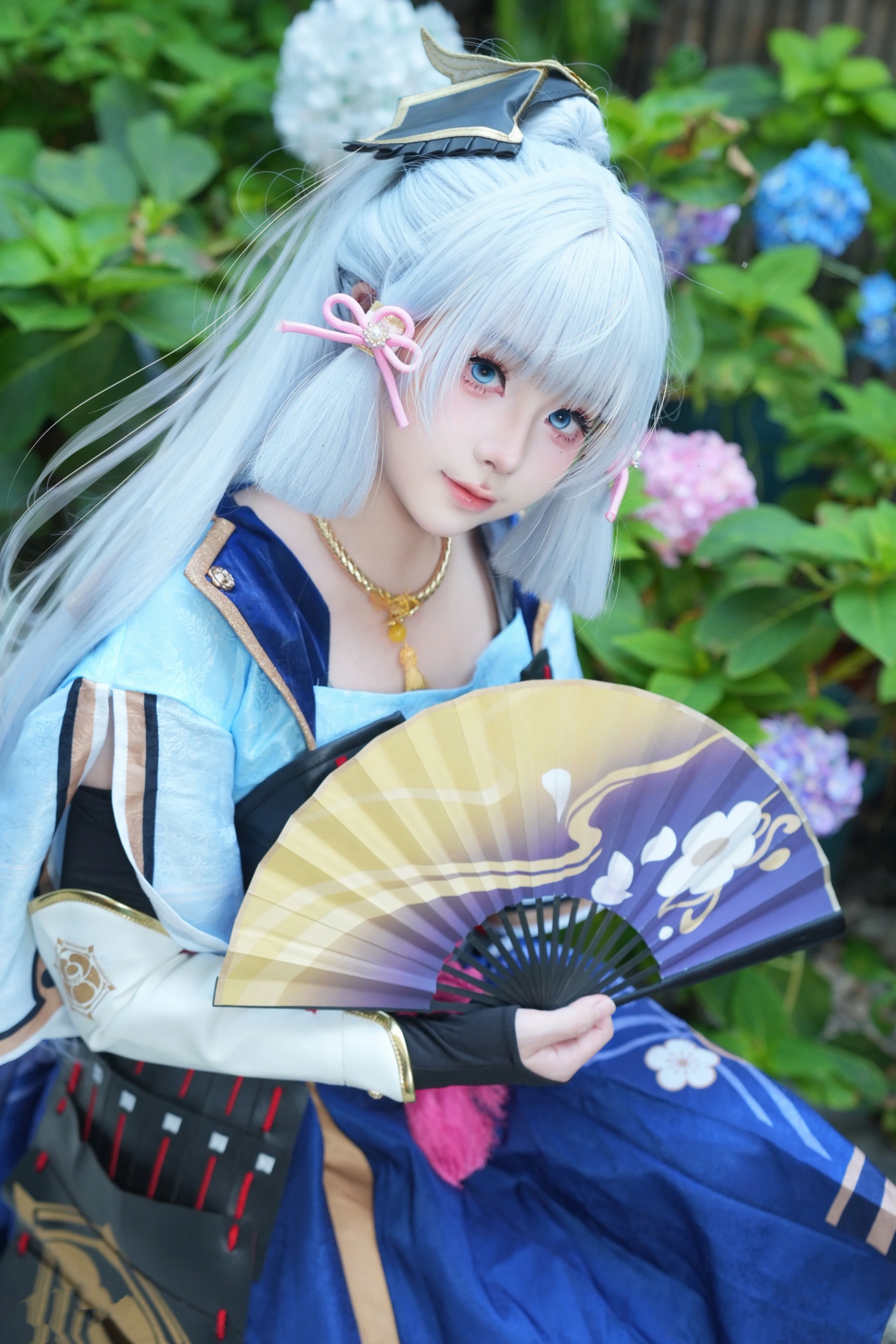 【神里绫华cos】联名定制机上线的披发造型穿搭分享 - 第 3 张
