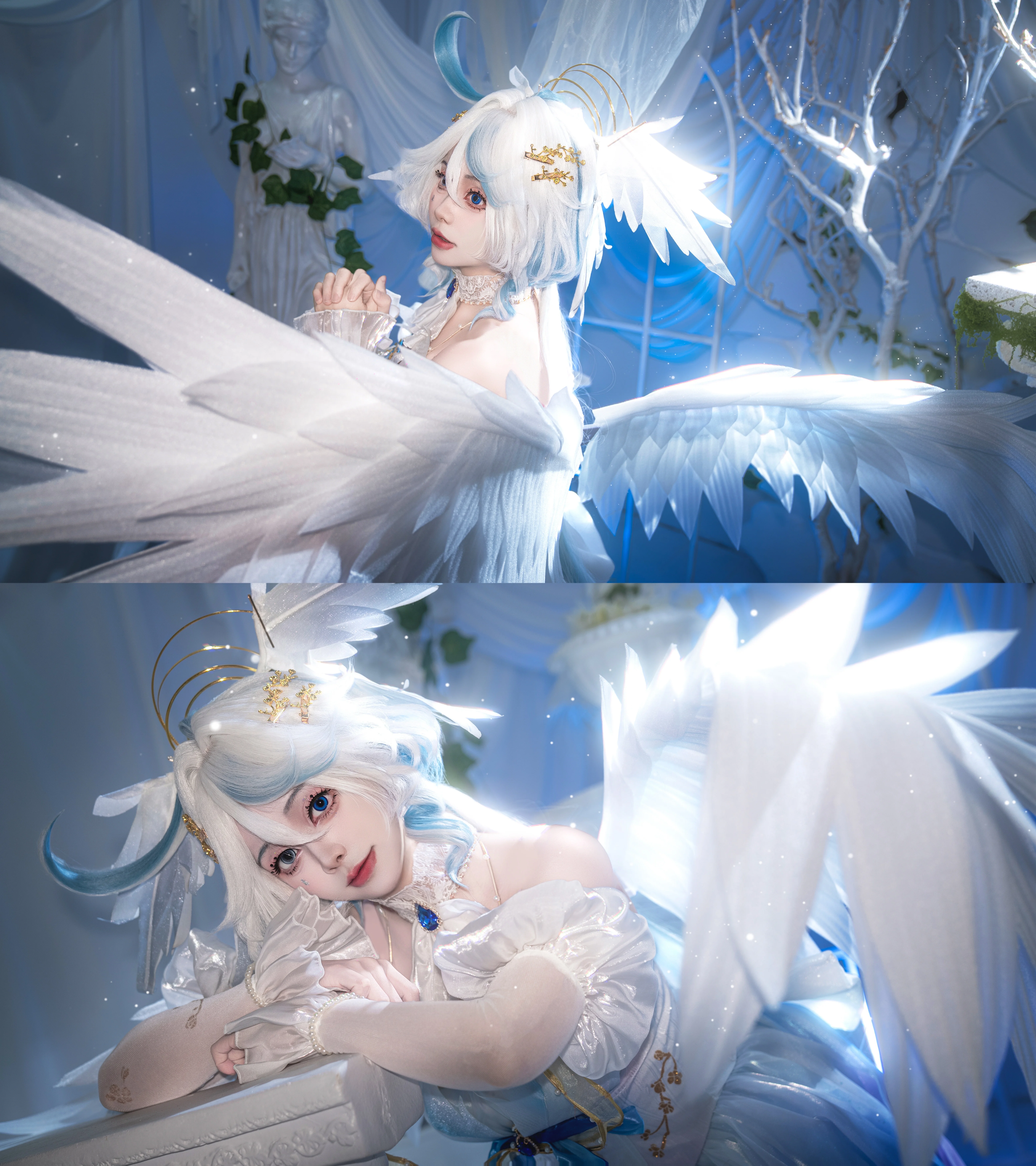 [Focalors Cosplay] Genshin Impact Hydro Archon's Sacred Hymn Form Photoshoot - Image 2