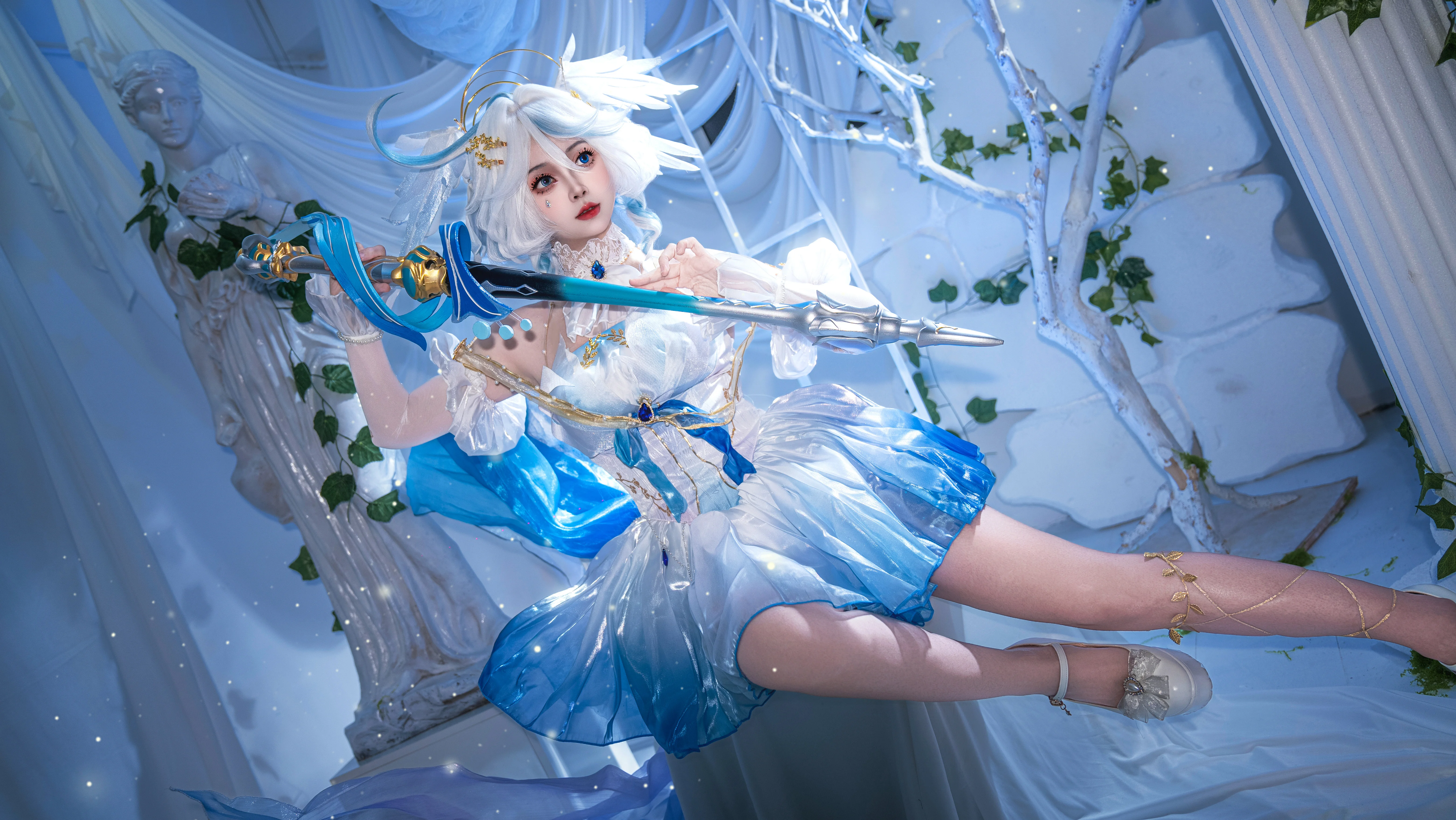【芙卡洛斯cos】原神水神圣音形态的实拍分享