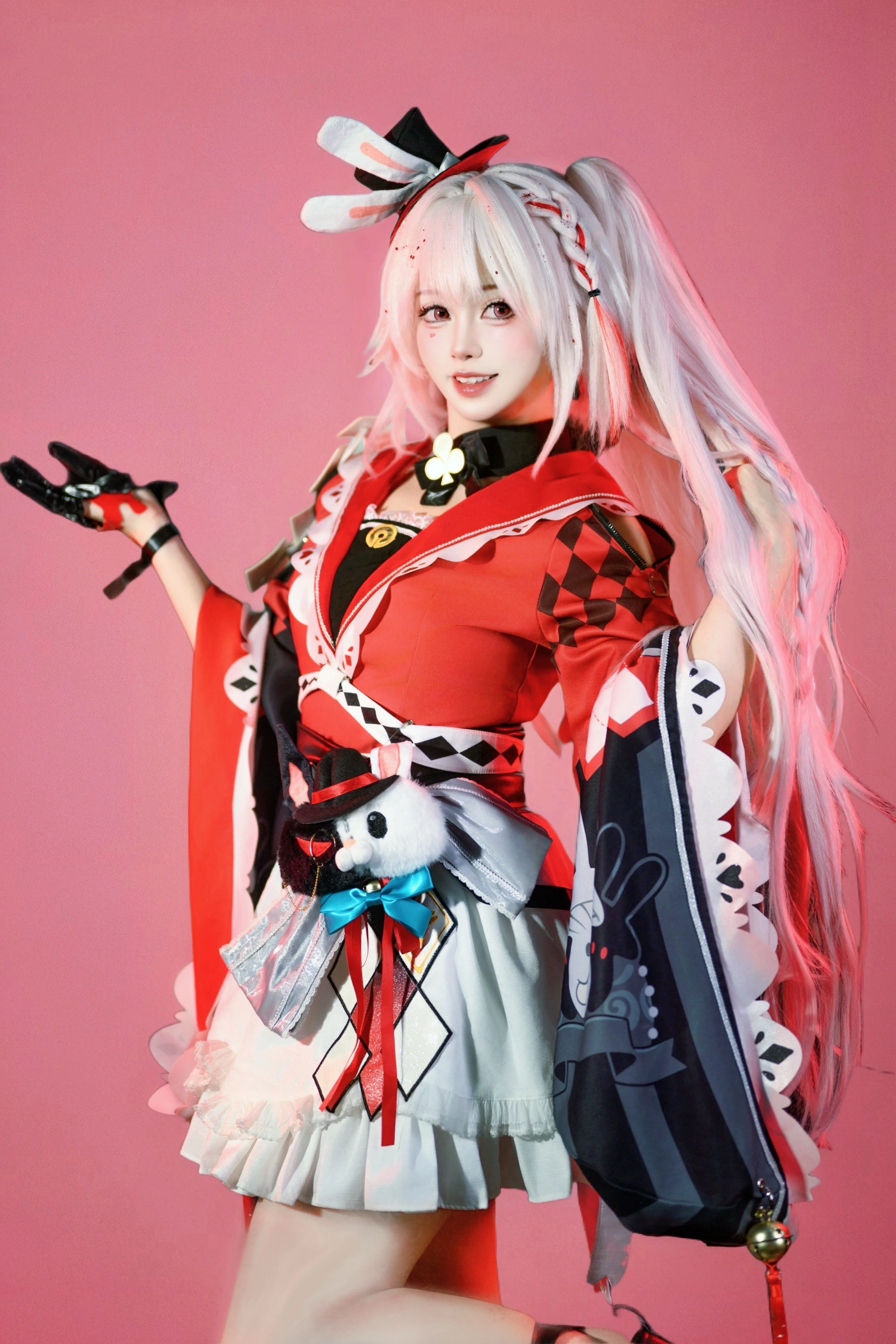 【火花cos】崩坏星穹铁道，红白棋盘格与扑克牌的狂欢夜 - 第 1 张