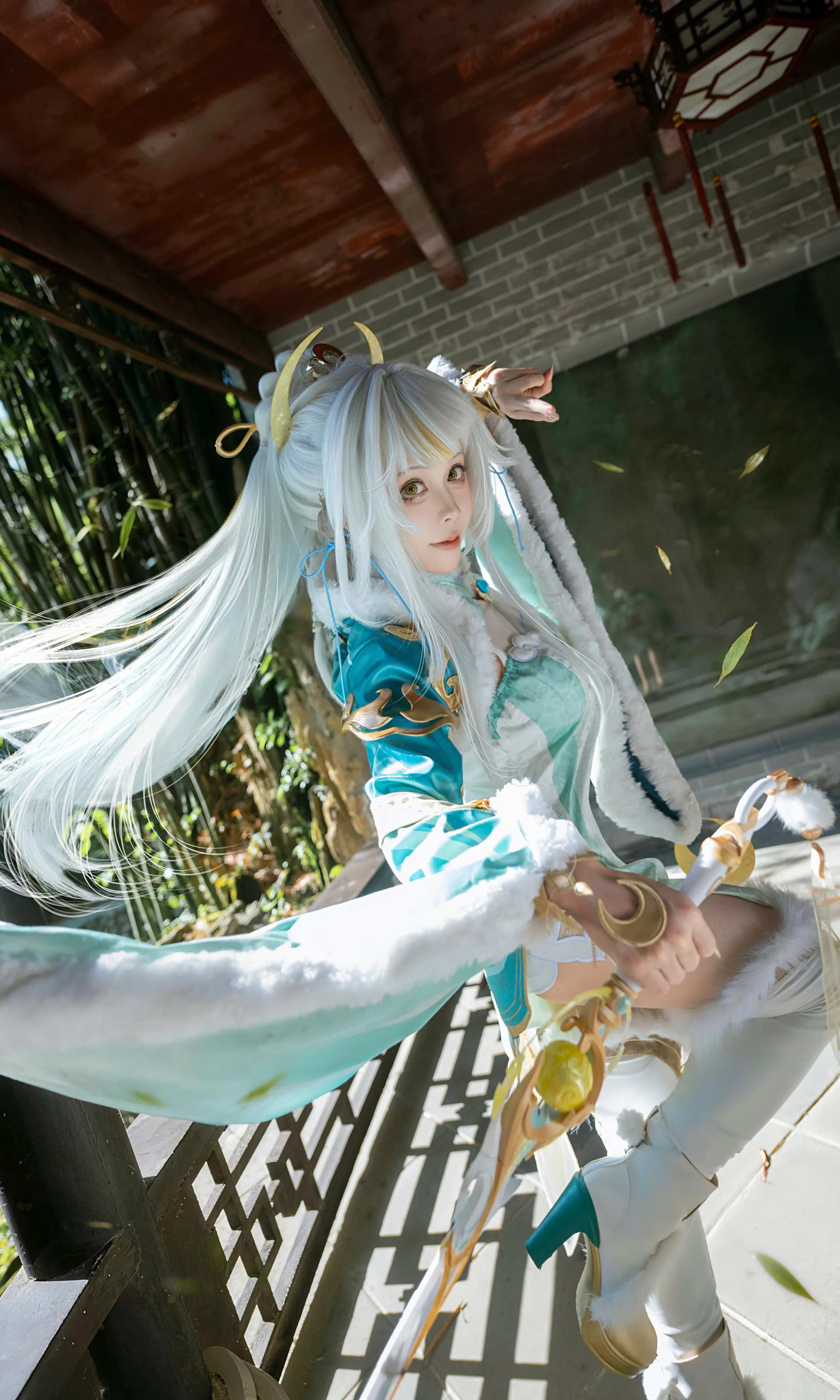 【茲白cos】原神白馬仙人，戰高溫產出的晝夜兩種形態 - 第 1 張