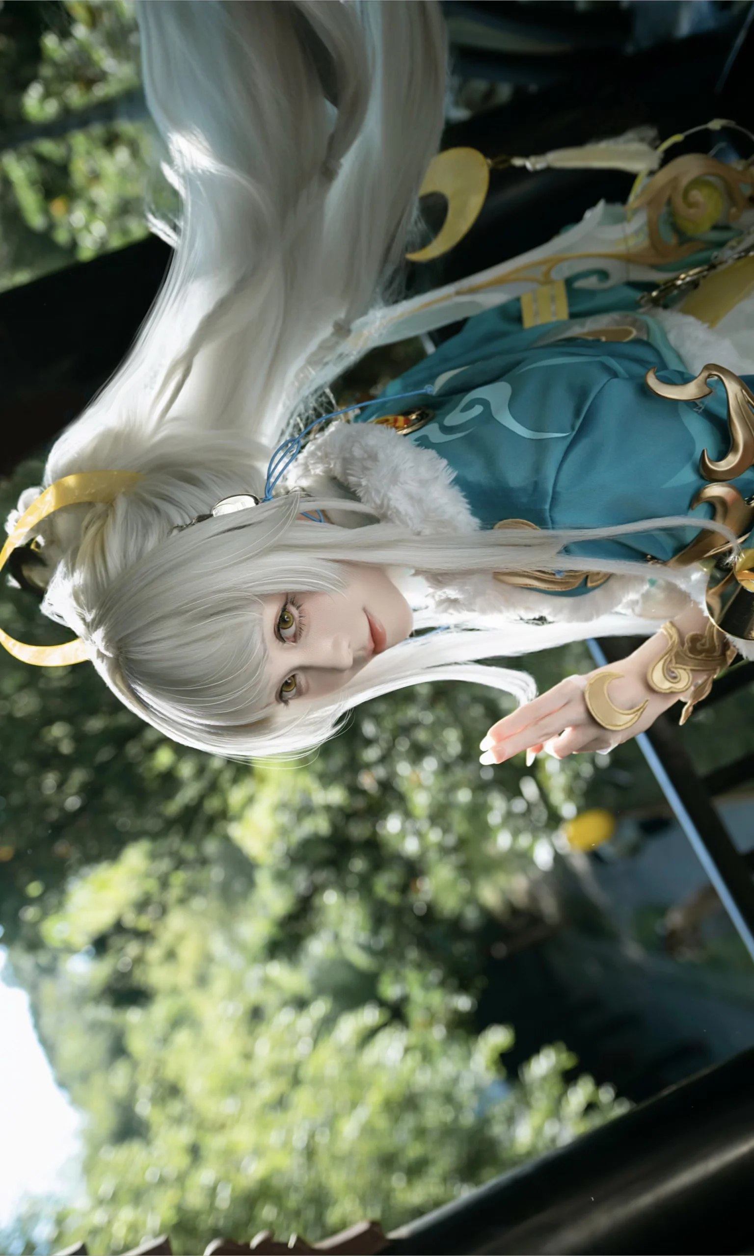 【茲白cos】原神白馬仙人，戰高溫產出的晝夜兩種形態 - 第 2 張