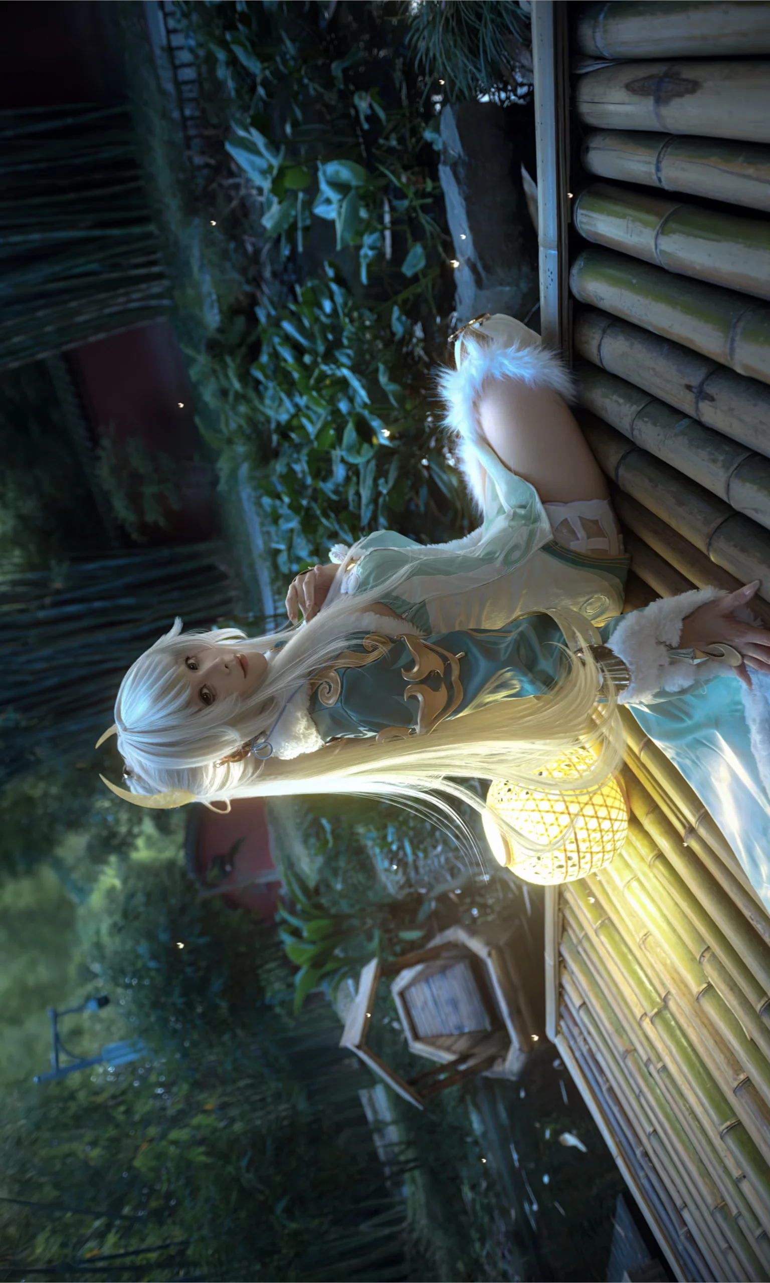 【茲白cos】原神白馬仙人，戰高溫產出的晝夜兩種形態 - 第 4 張