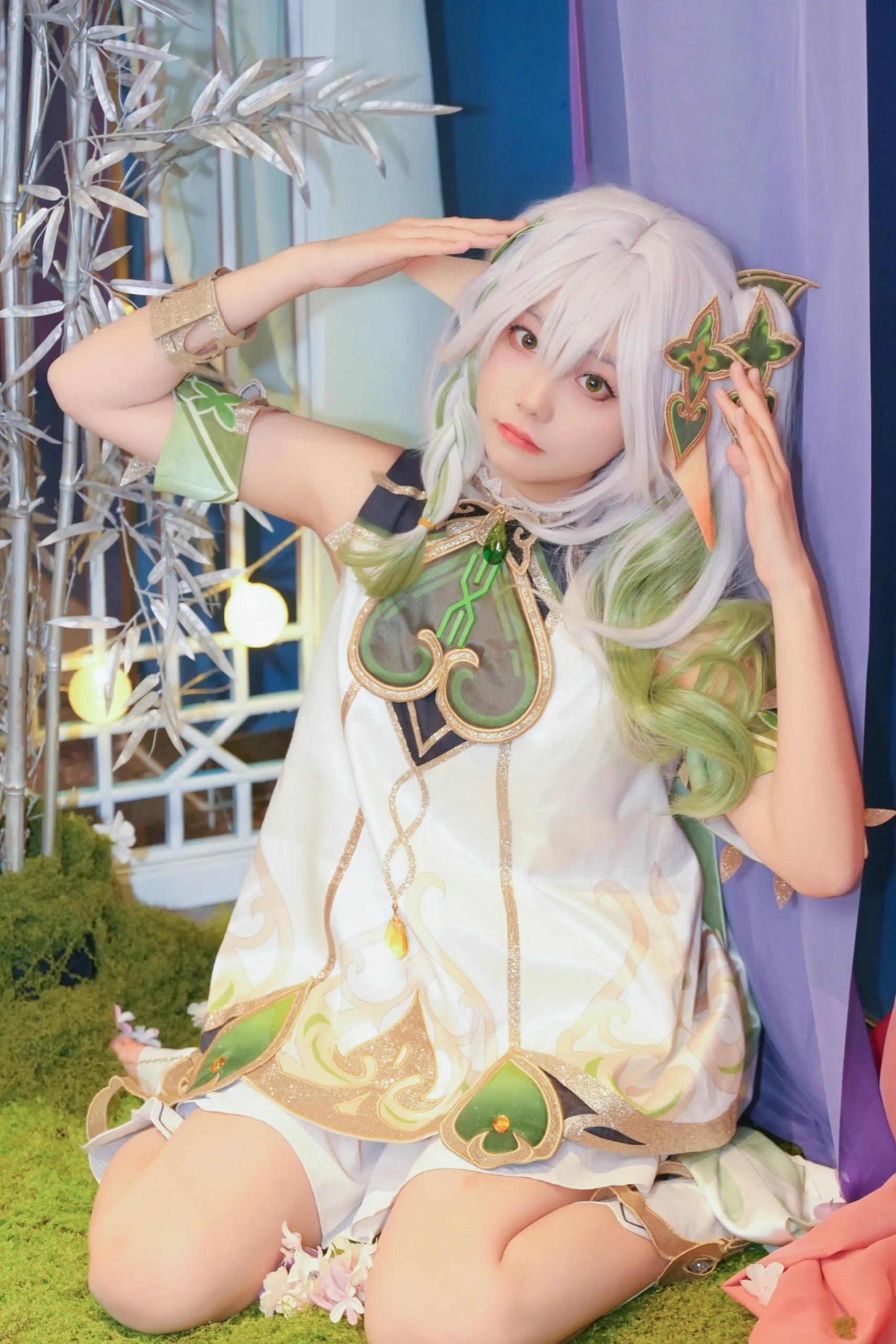 【纳西妲cos】漫展里的草元素精灵 - 第 1 张