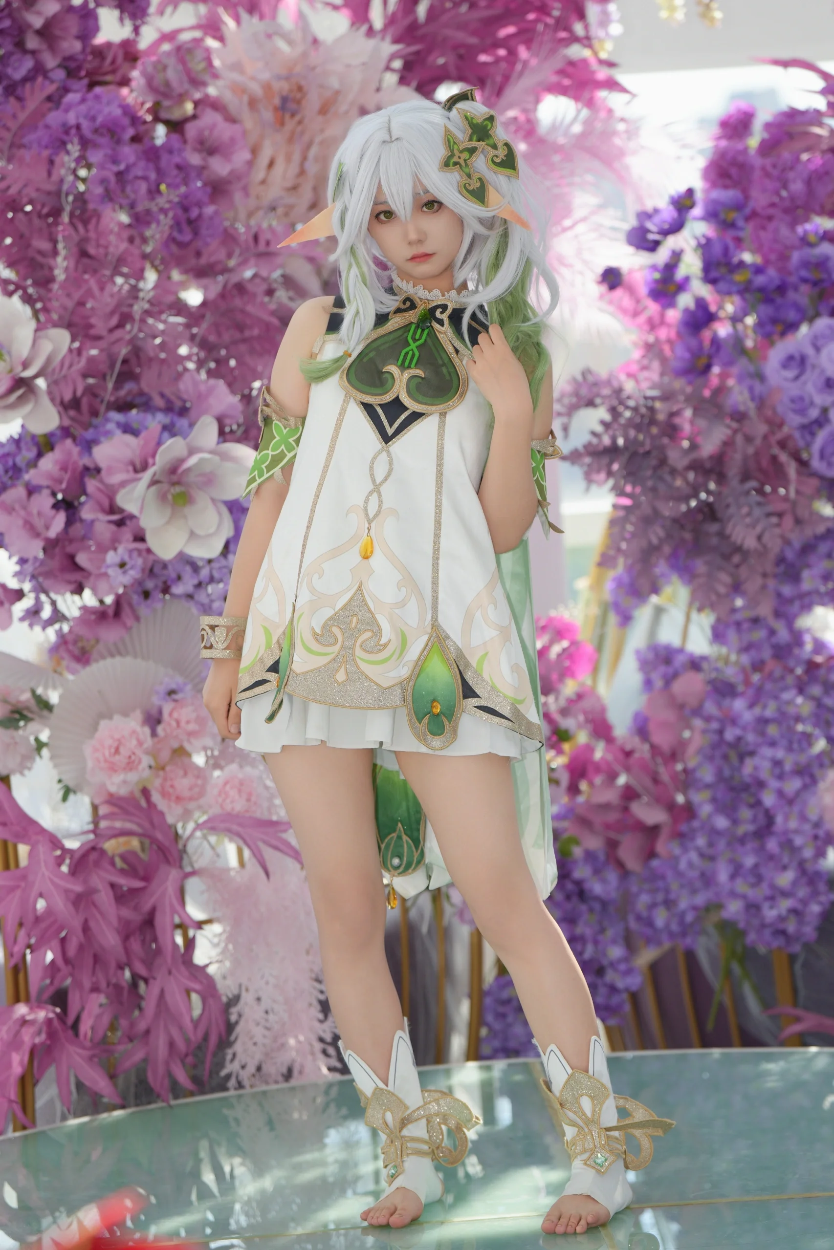 【纳西妲cos】漫展里的草元素精灵