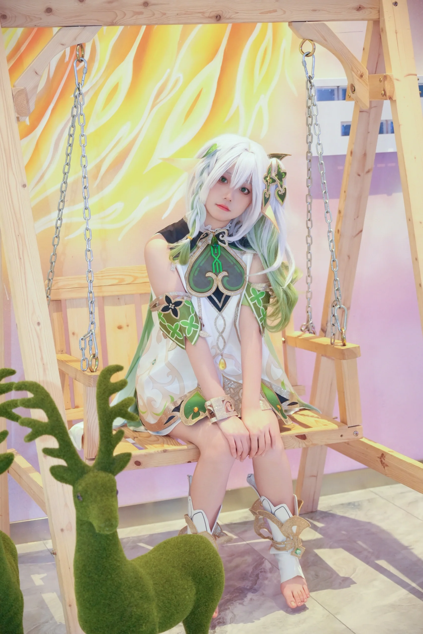 【纳西妲cos】漫展里的草元素精灵 - 第 5 张