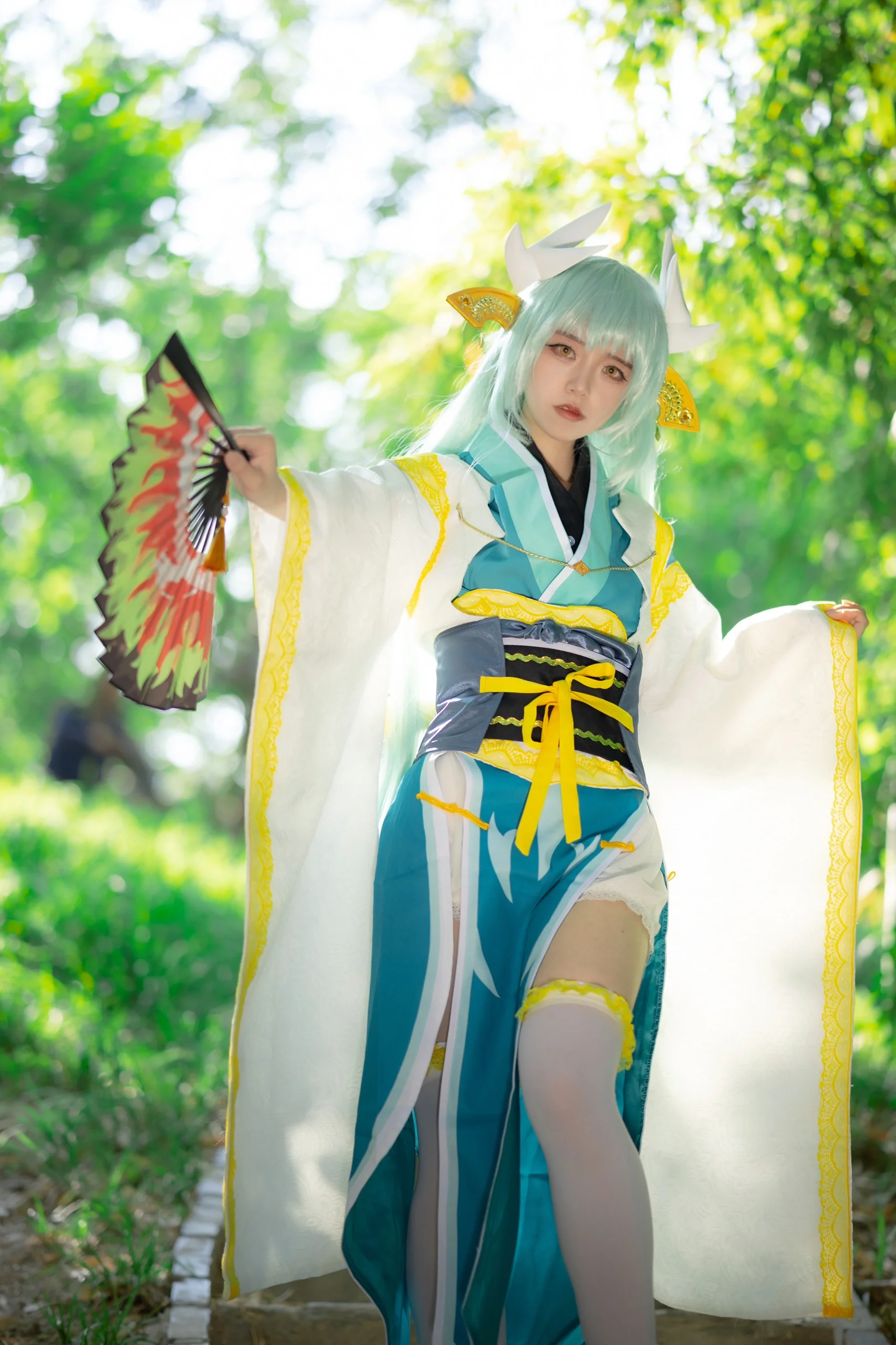 【清姬cos】FGO庭院光影中定格的白蛇与和风 - 第 5 张