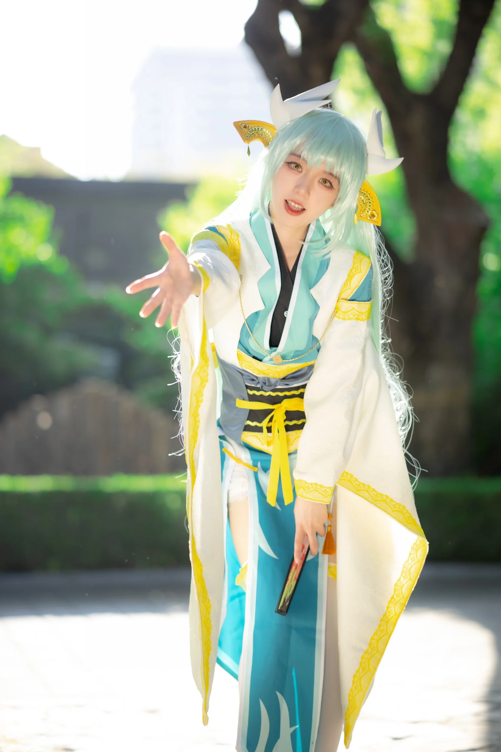 【清姬cos】FGO庭院光影中定格的白蛇与和风 - 第 6 张