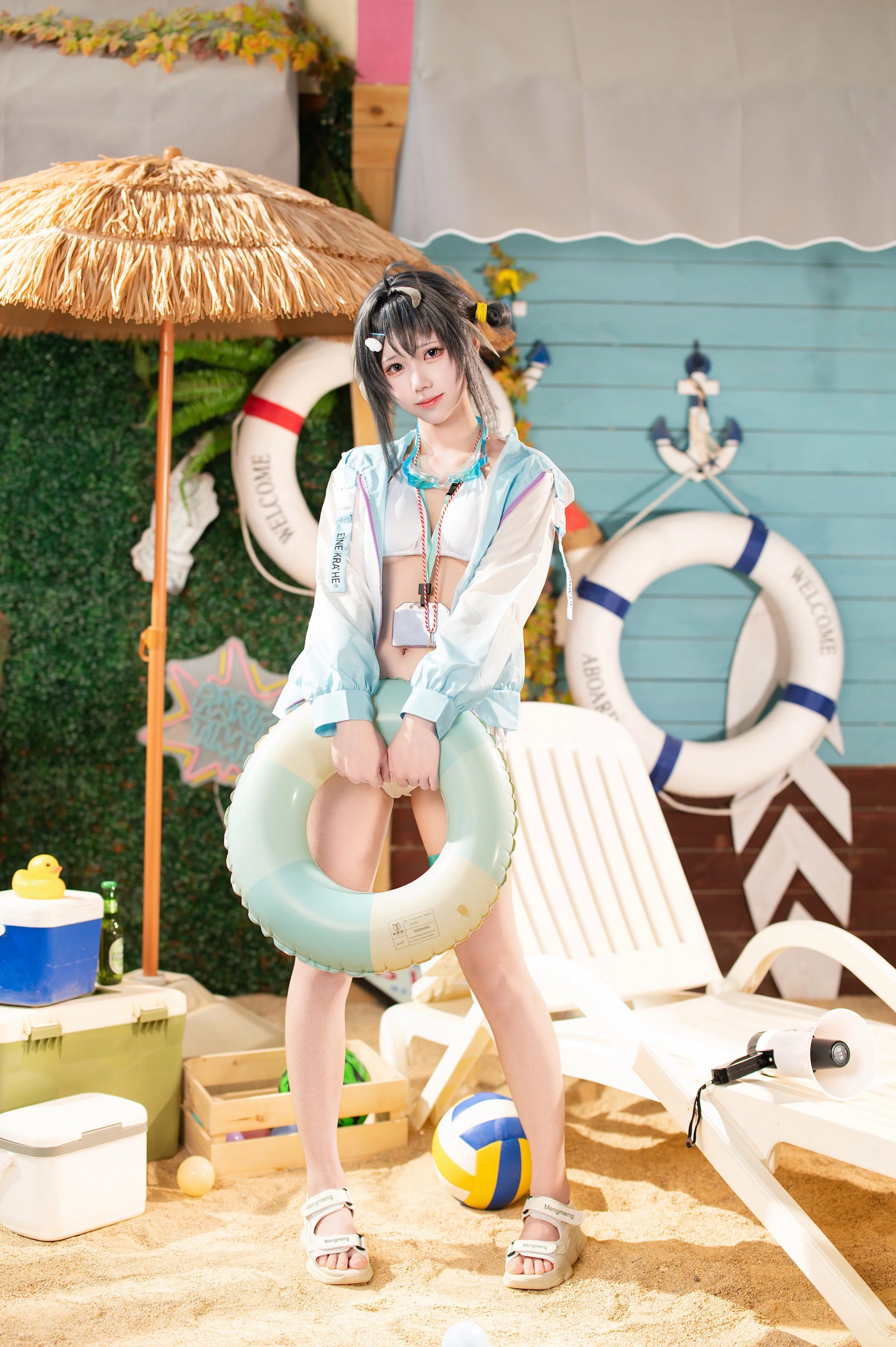 【羽毛笔cos】明日方舟夏日泳装，活力救生员 - 第 6 张