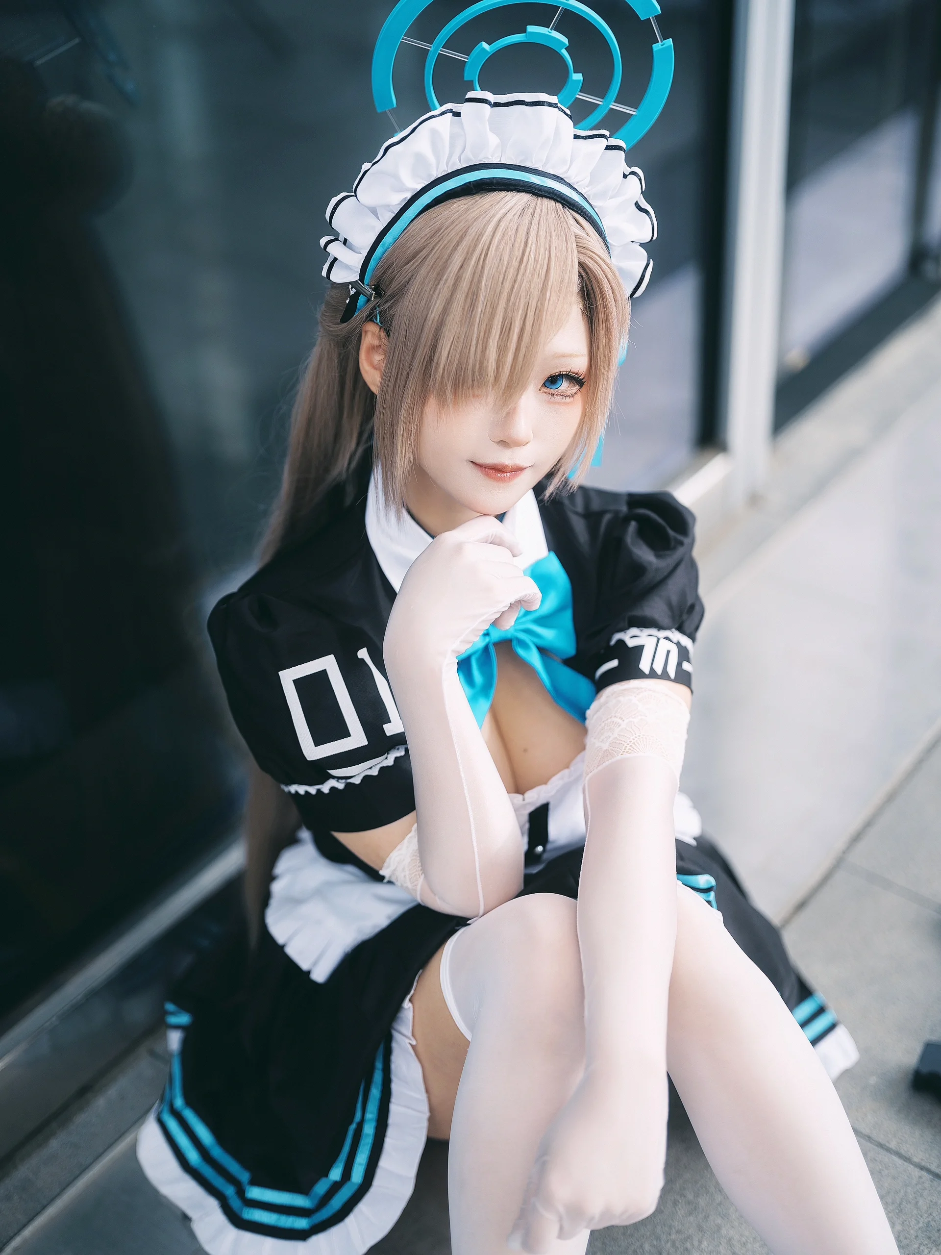 【明日奈cos】碧藍檔案裡的藍黑女僕裝場照記錄 - 第 5 張