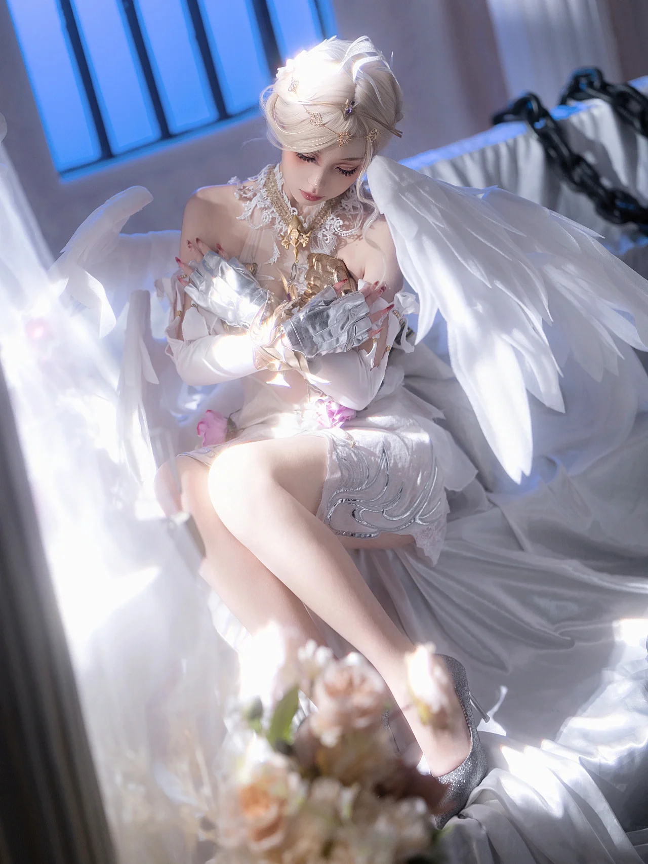 [Cyra Cosplay] Silence and Release Under Sacred Wings - Image 1