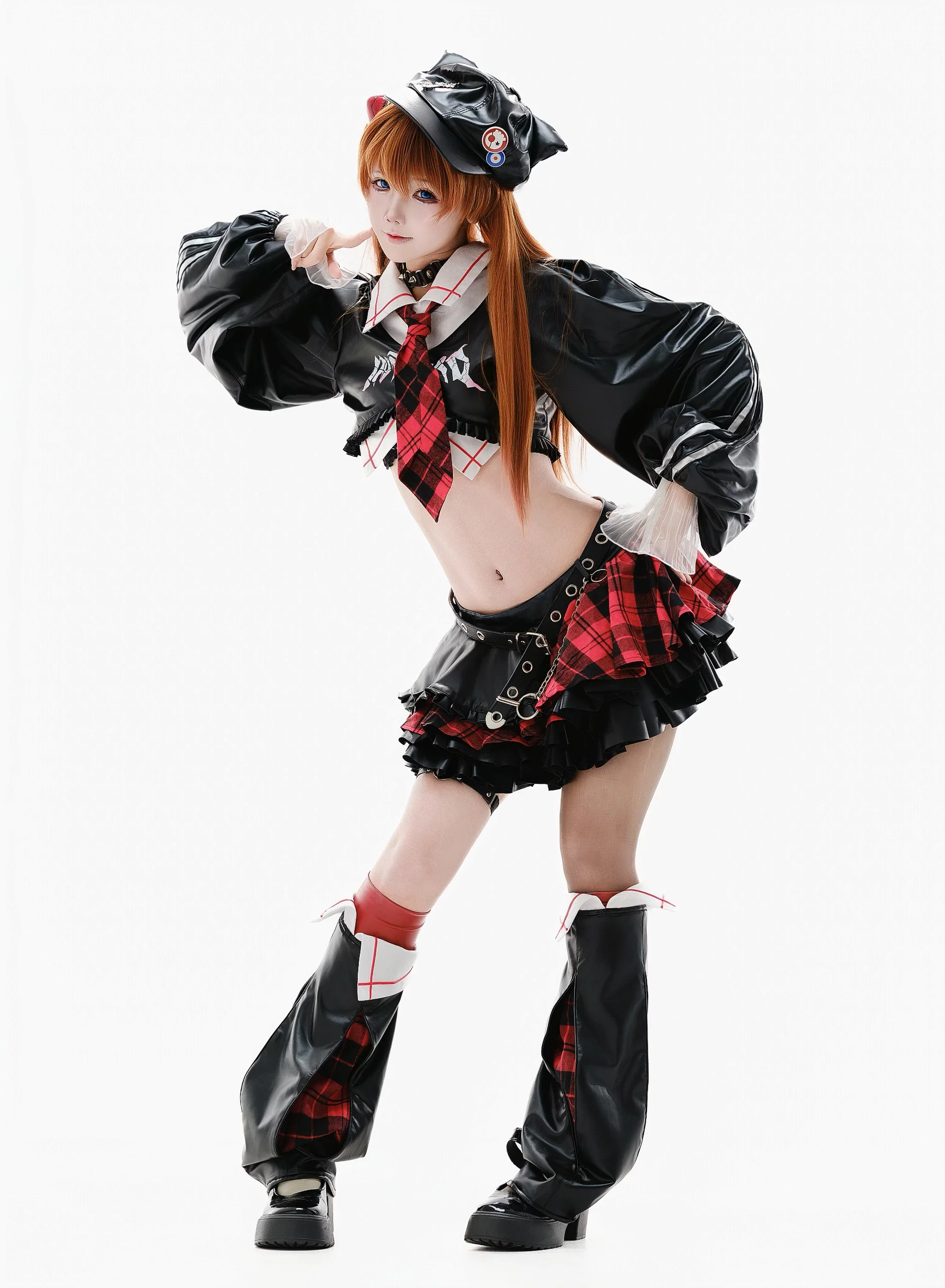 【アスカコスプレ】新世紀エヴァンゲリオン、白ホリ撮影のハイキーライティングがもたらす自信の張力 - 3 枚目