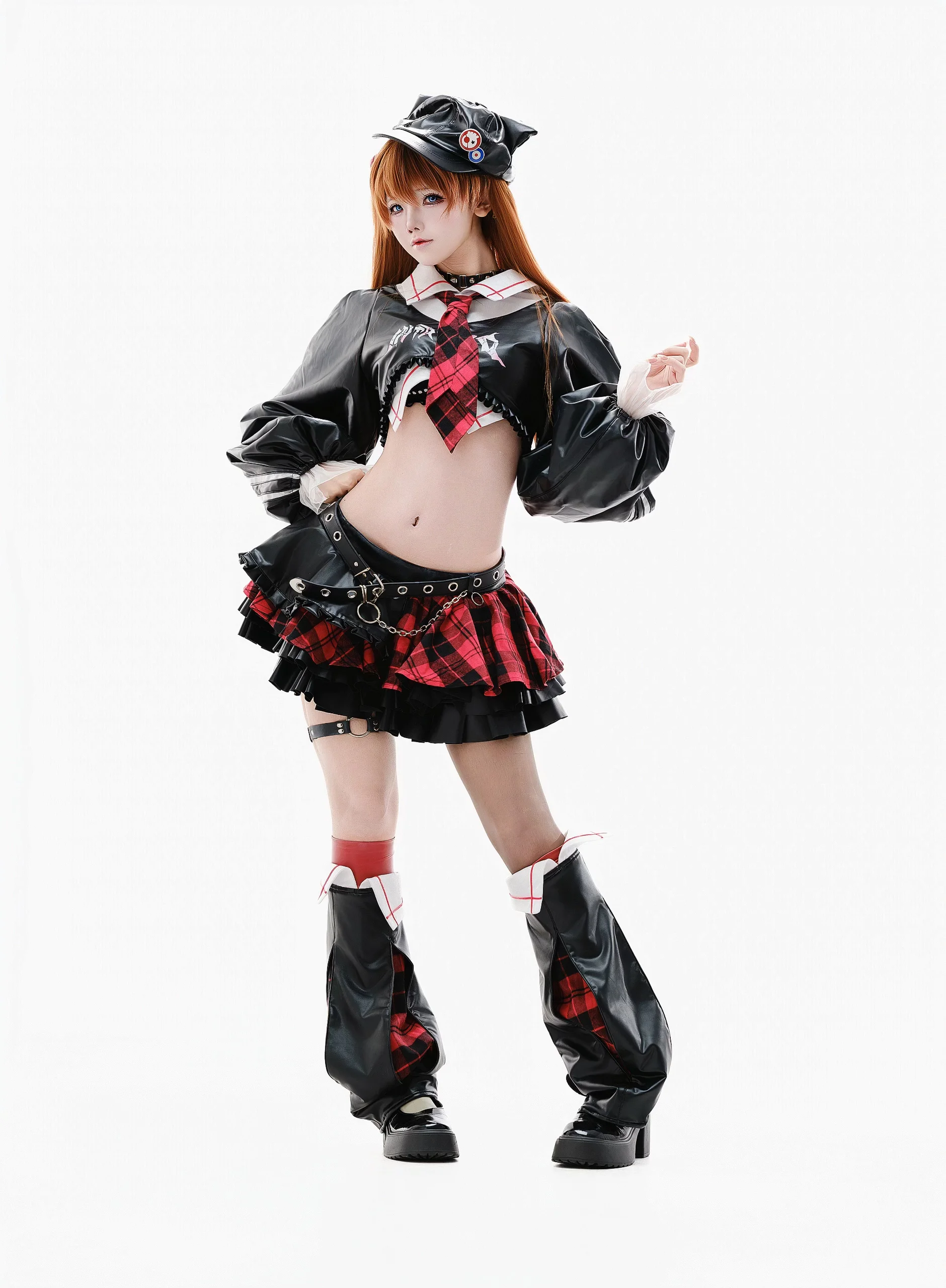 【アスカコスプレ】新世紀エヴァンゲリオン、白ホリ撮影のハイキーライティングがもたらす自信の張力 - 7 枚目