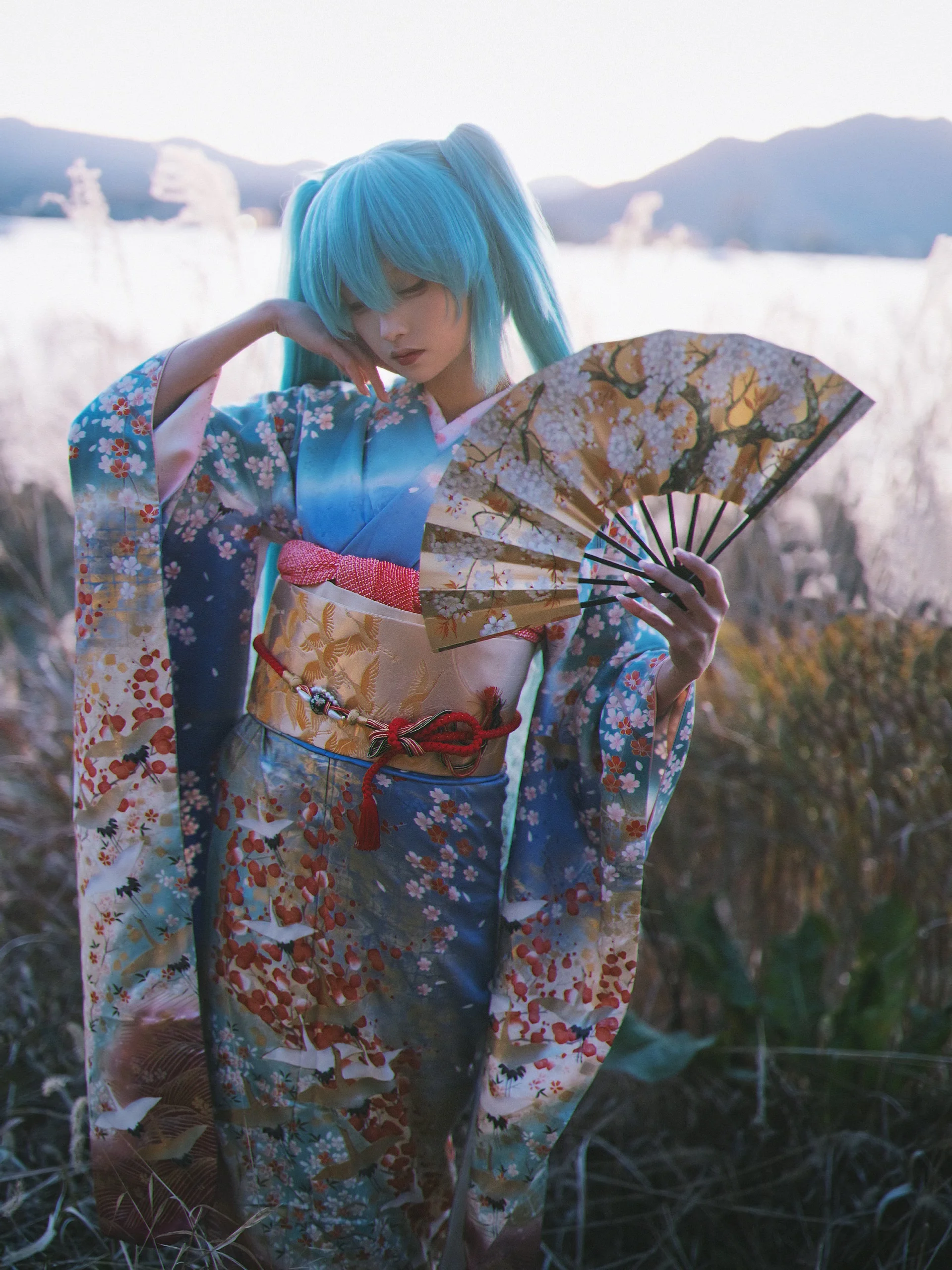 【初音未来cos】花鸟风月中的一瞬温柔 - 第 1 张