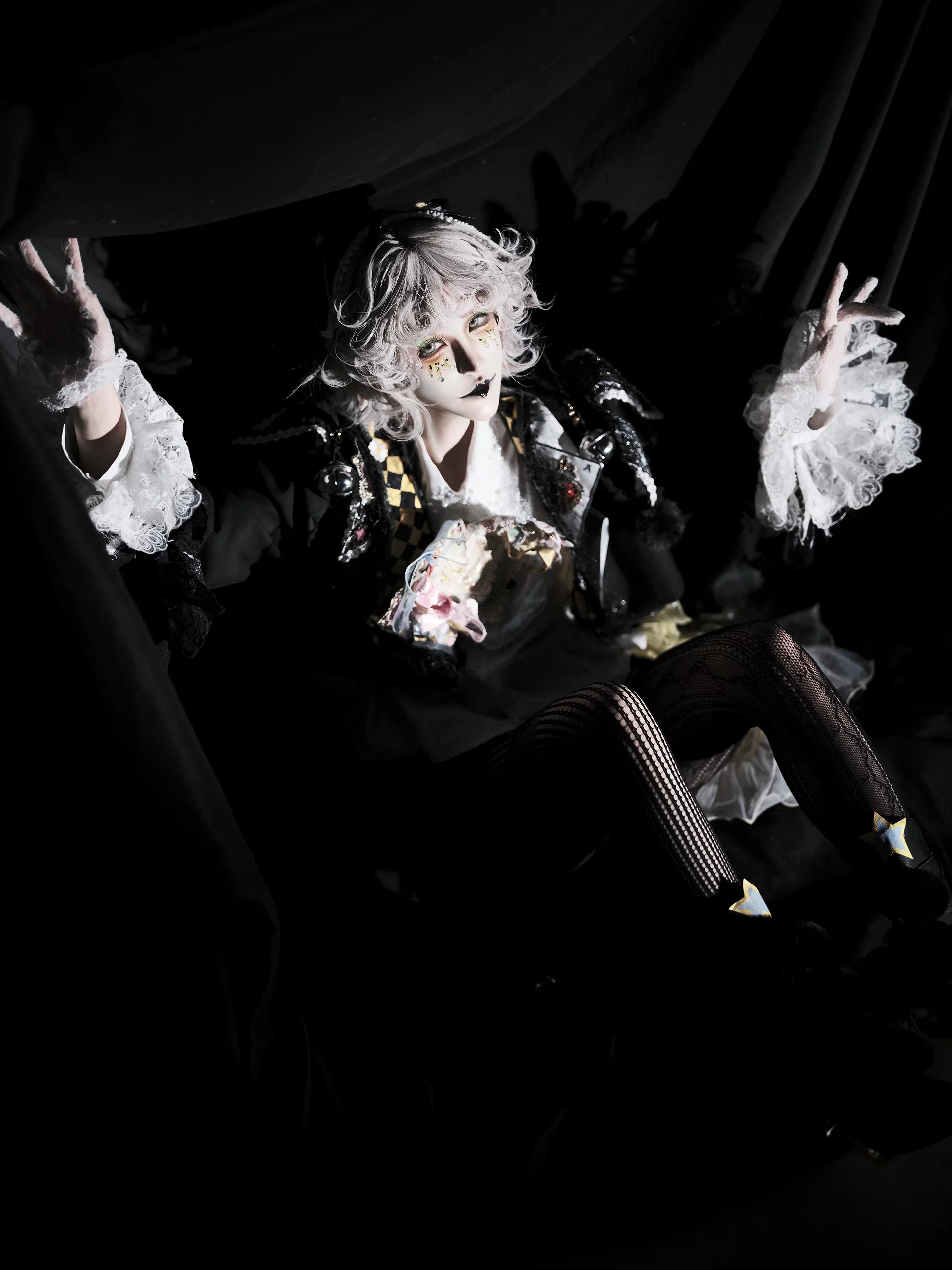【默剧艺人cos】暗调舞台上的无声独白，第五人格风格演绎 - 第 3 张