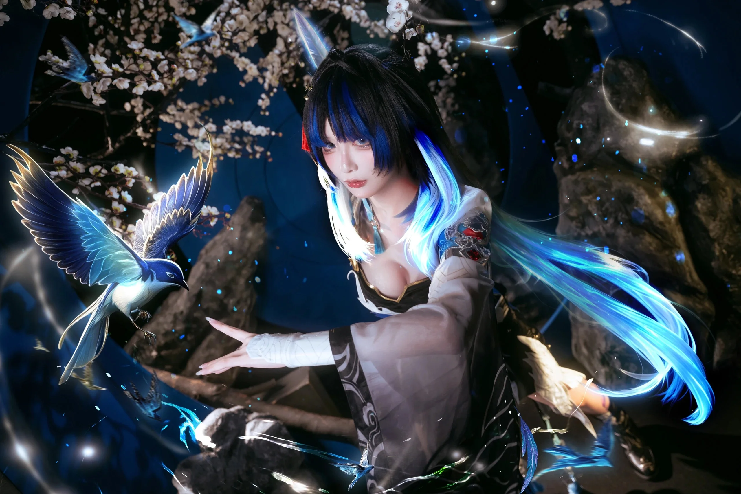 【秧秧玄翎cos】鸣潮中的清冷剑客，玄方城的执羽者 - 第 7 张