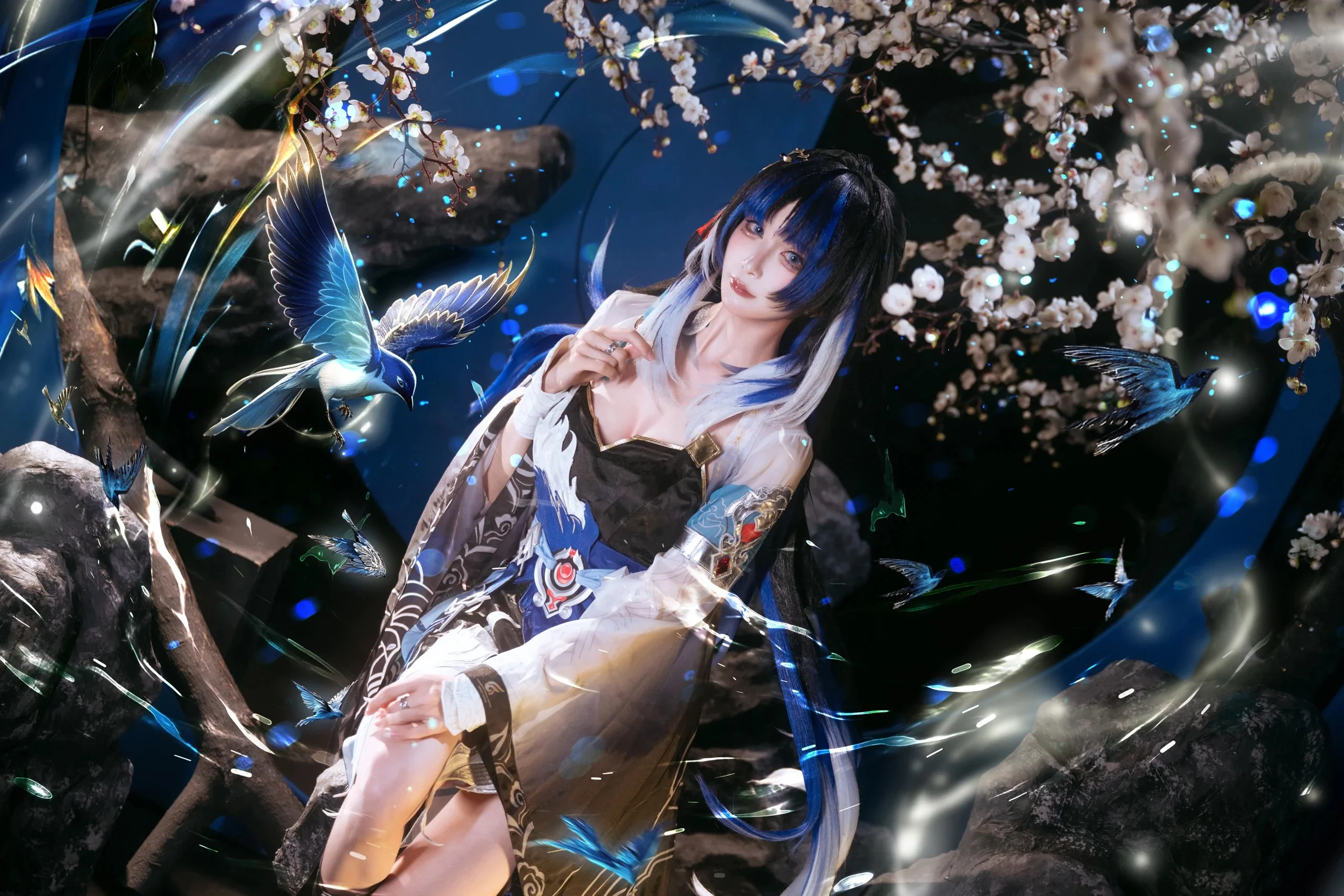 【秧秧玄翎cos】鸣潮中的清冷剑客，玄方城的执羽者 - 第 8 张