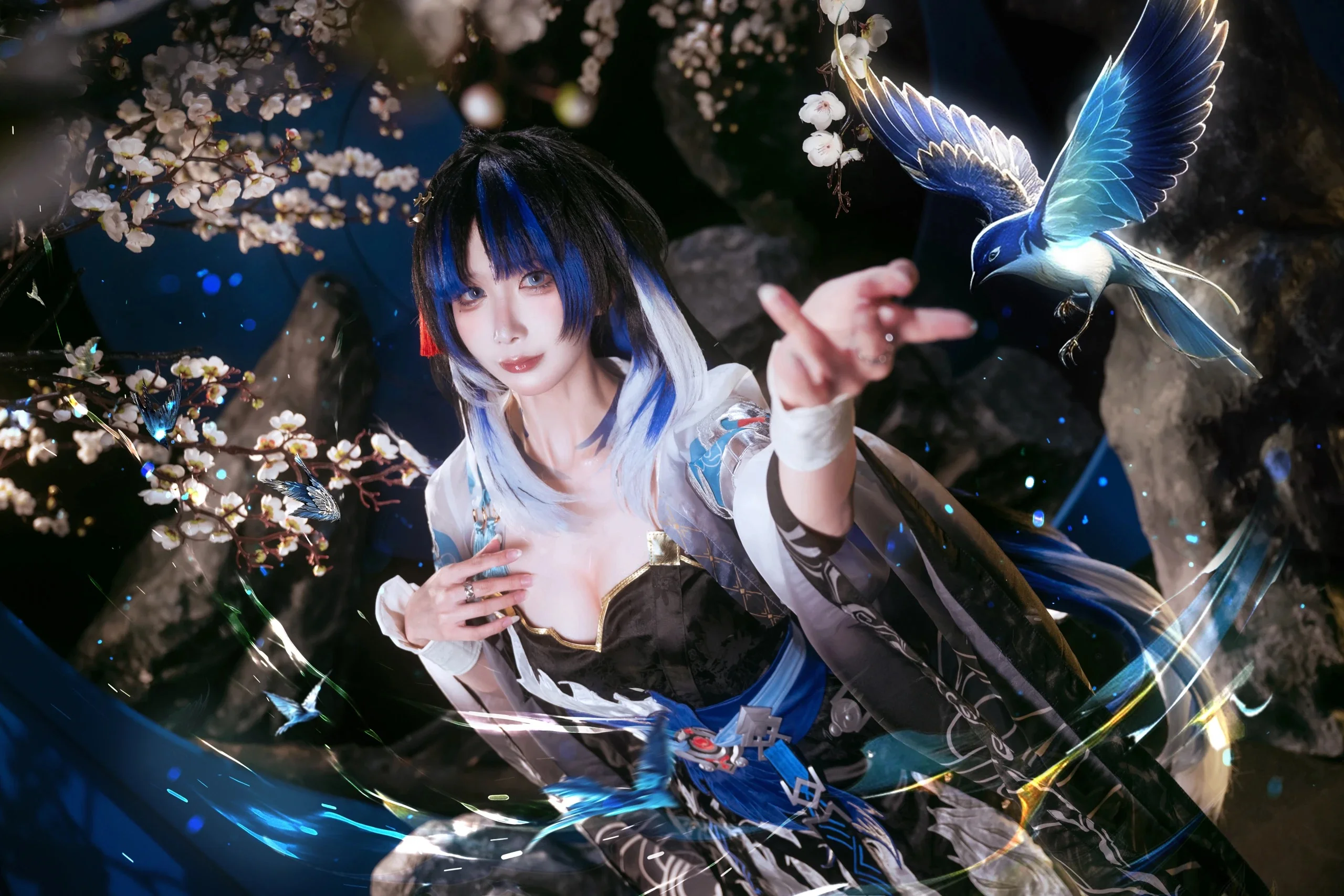 【秧秧玄翎cos】鸣潮中的清冷剑客，玄方城的执羽者 - 第 9 张