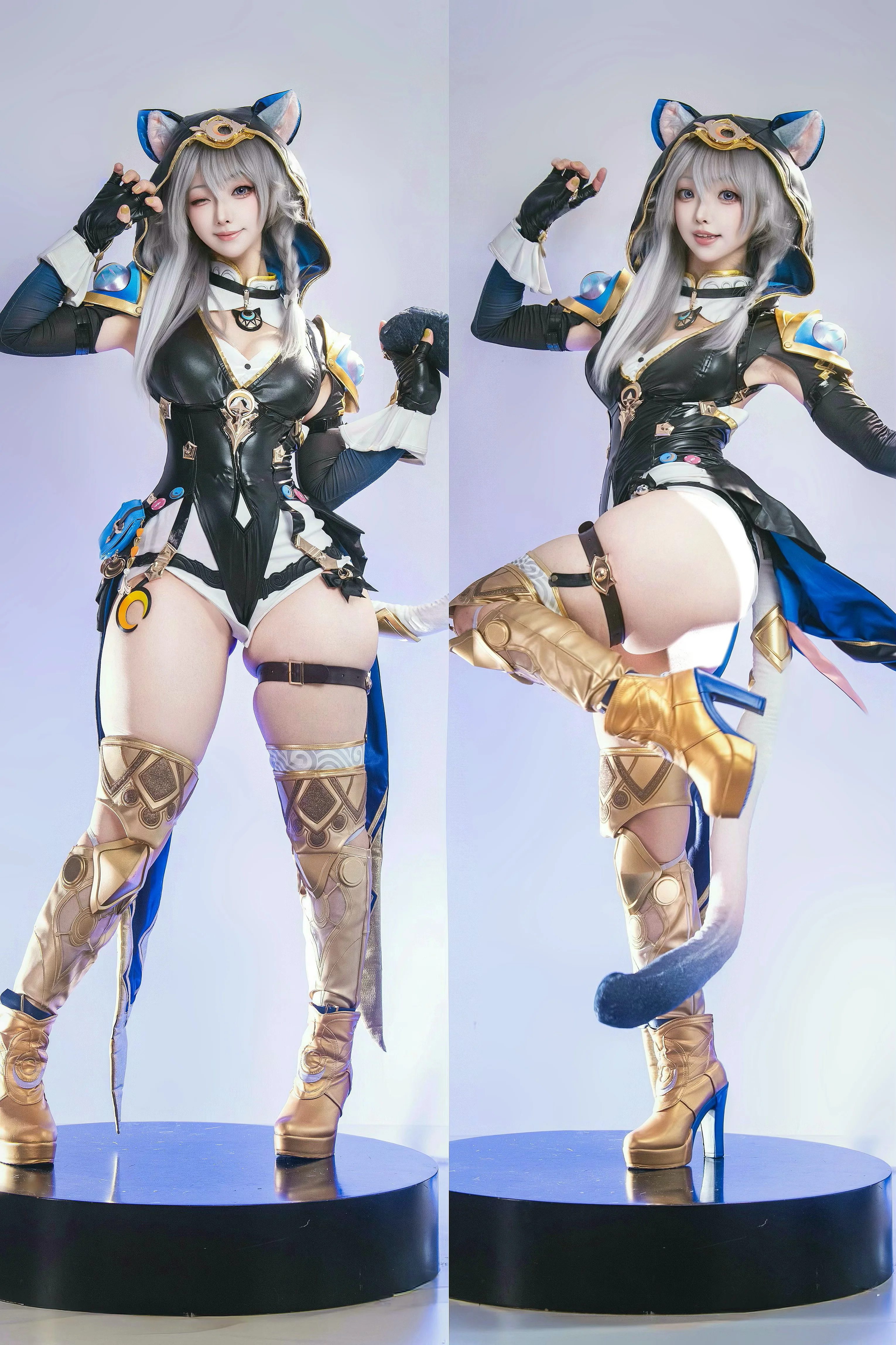 【赛飞儿cos】崩坏星穹铁道的猫系爵士，第七次出镜依然满怀新鲜感 - 第 1 张