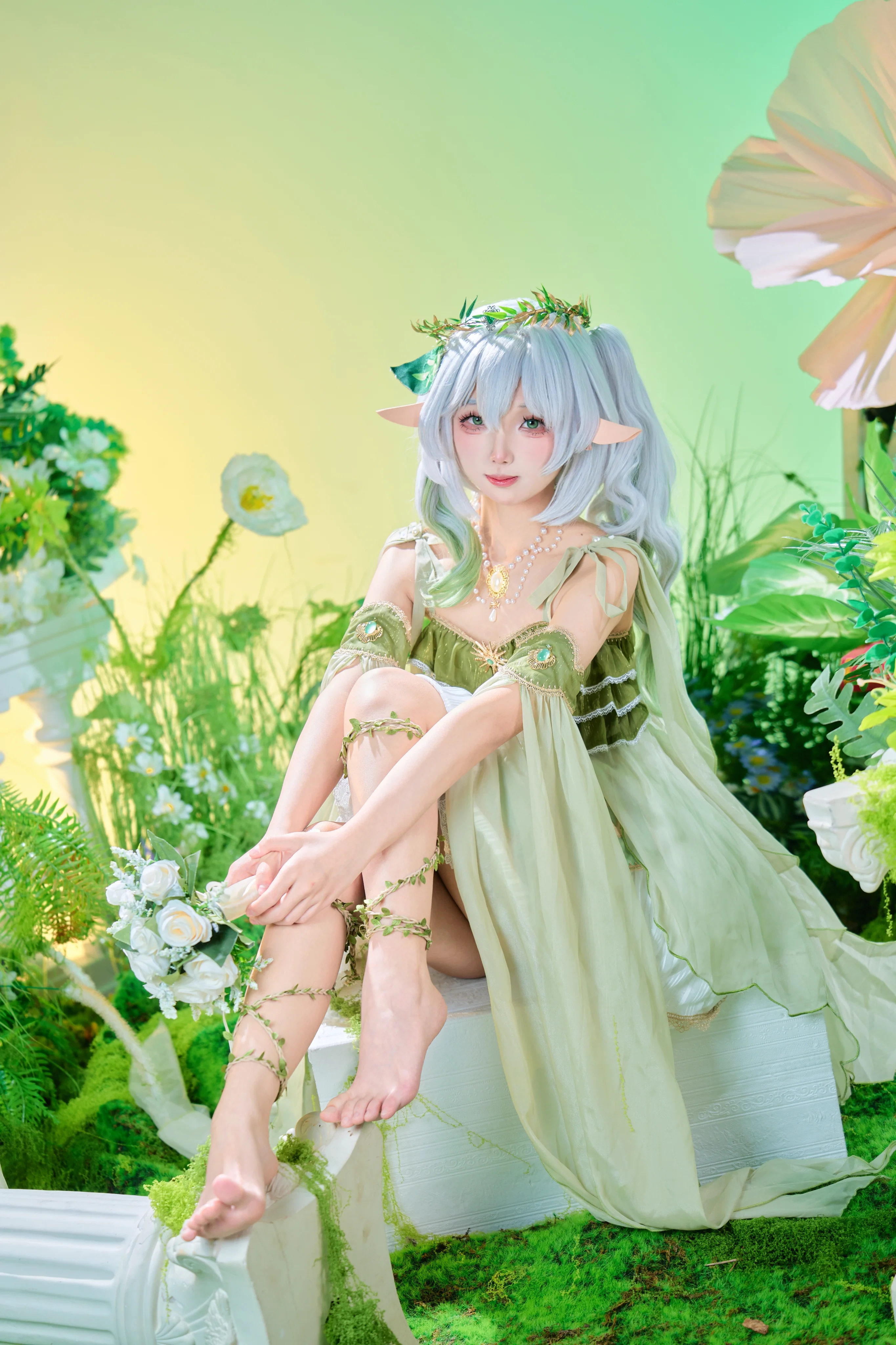 【納西妲cos】原神草神的精靈花嫁造型棚拍 - 第 2 張