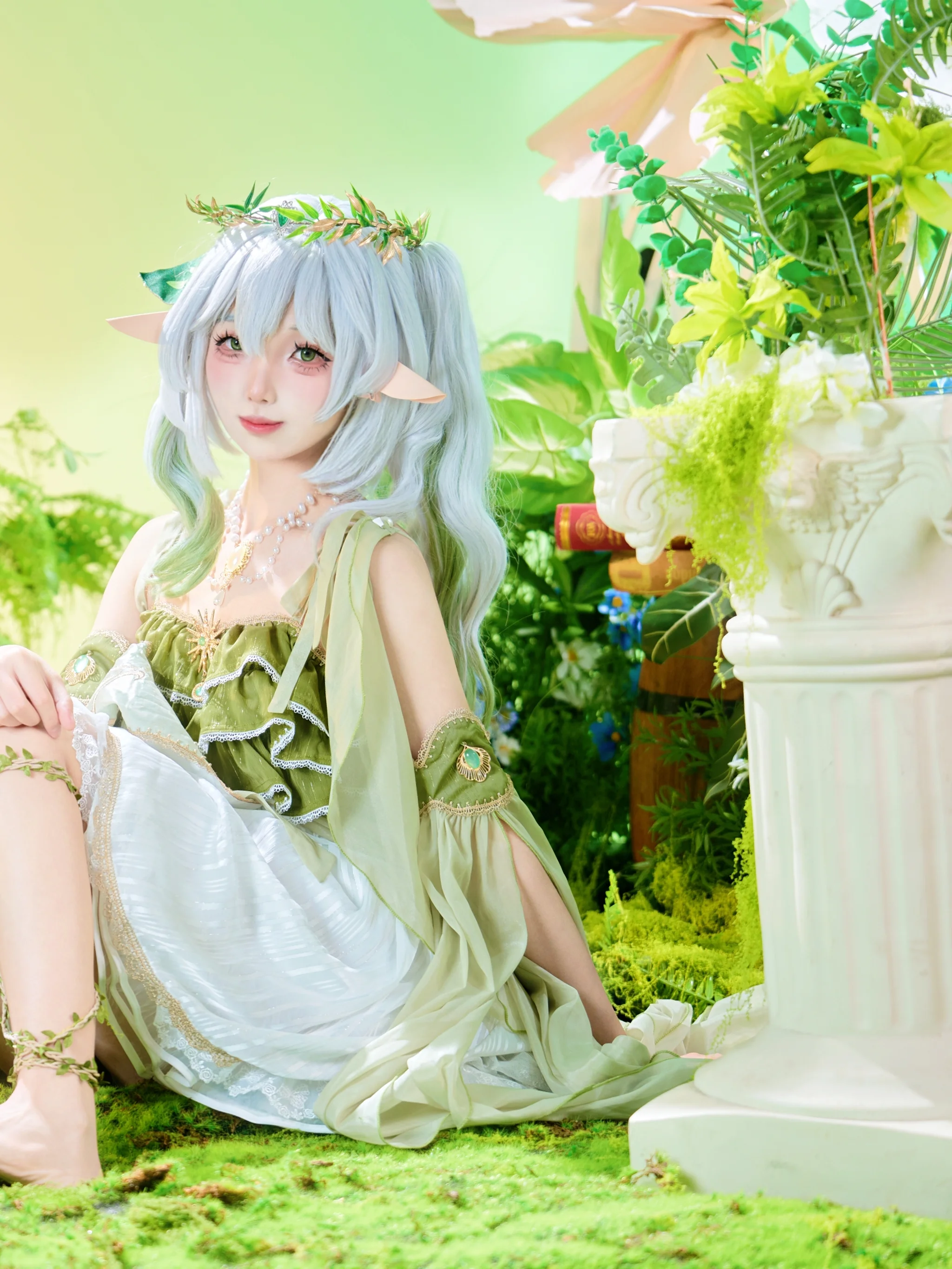 【纳西妲cos】草神精灵花嫁，原神里的绿意守护 - 第 2 张