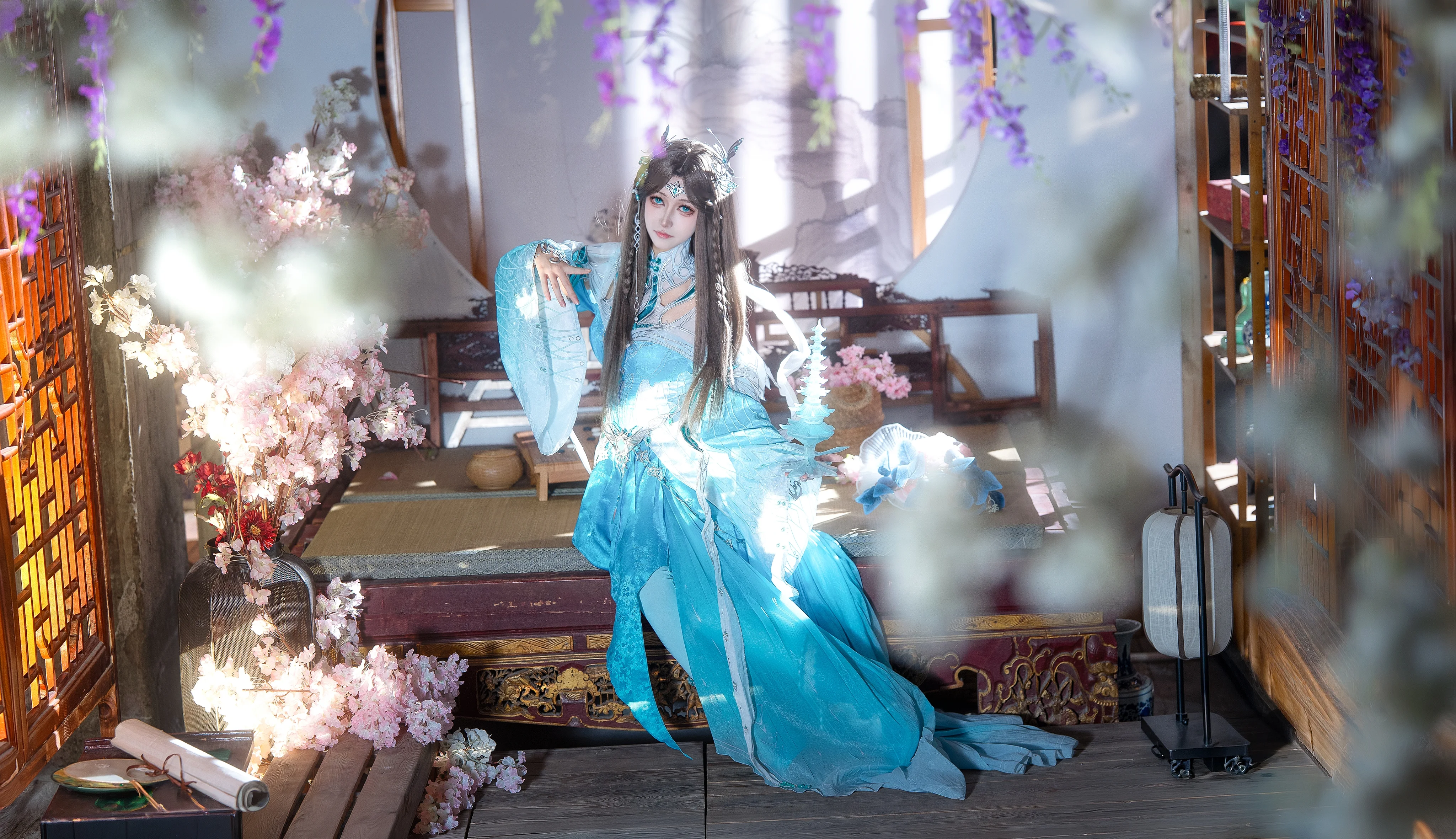 【小舞宁荣荣cos】斗罗大陆双人组，古风光影下的仙侠之约 - 第 9 张