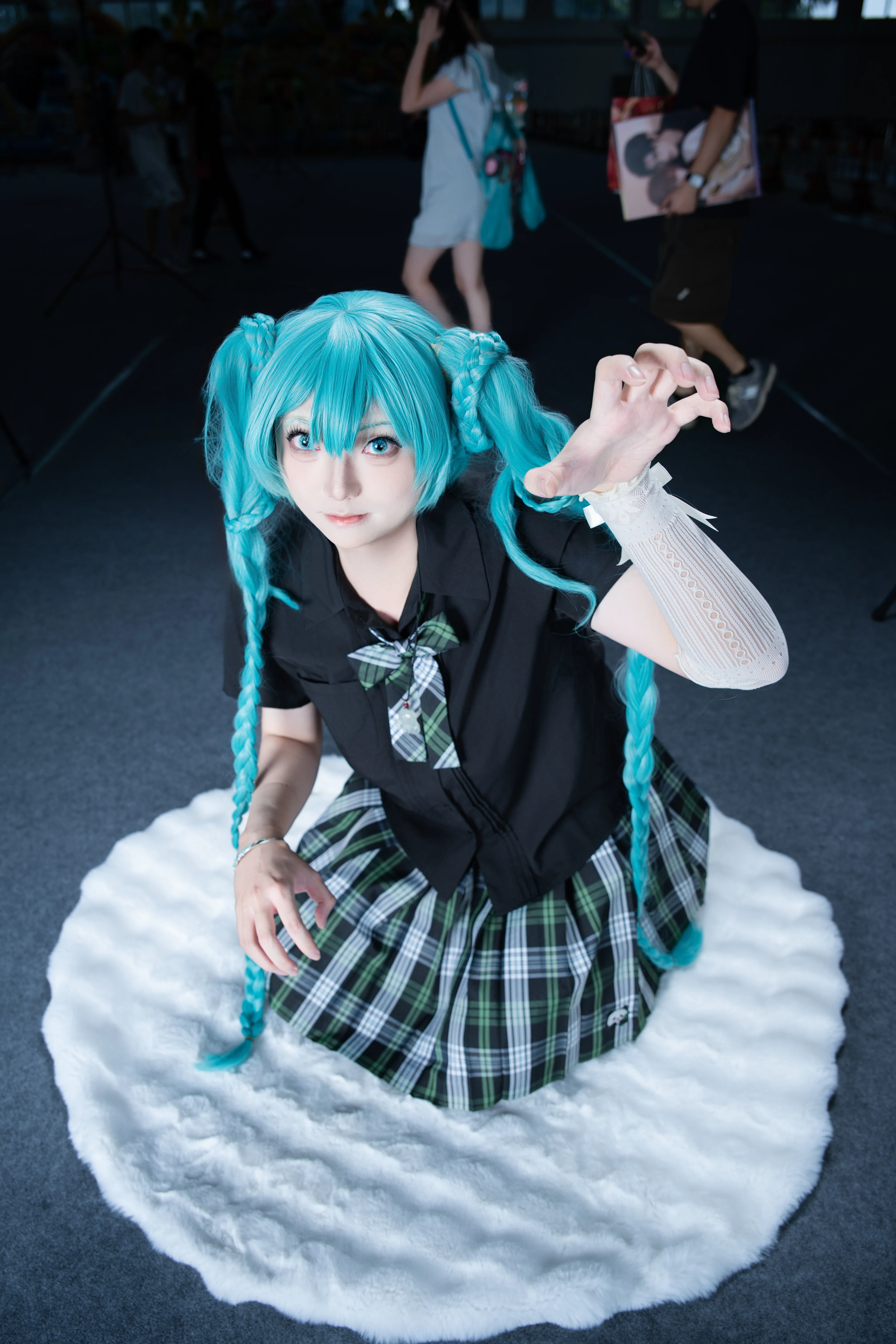 【初音未来cos】佛山CWD1场照，黑丝加运动鞋的舒适穿搭 - 第 3 张