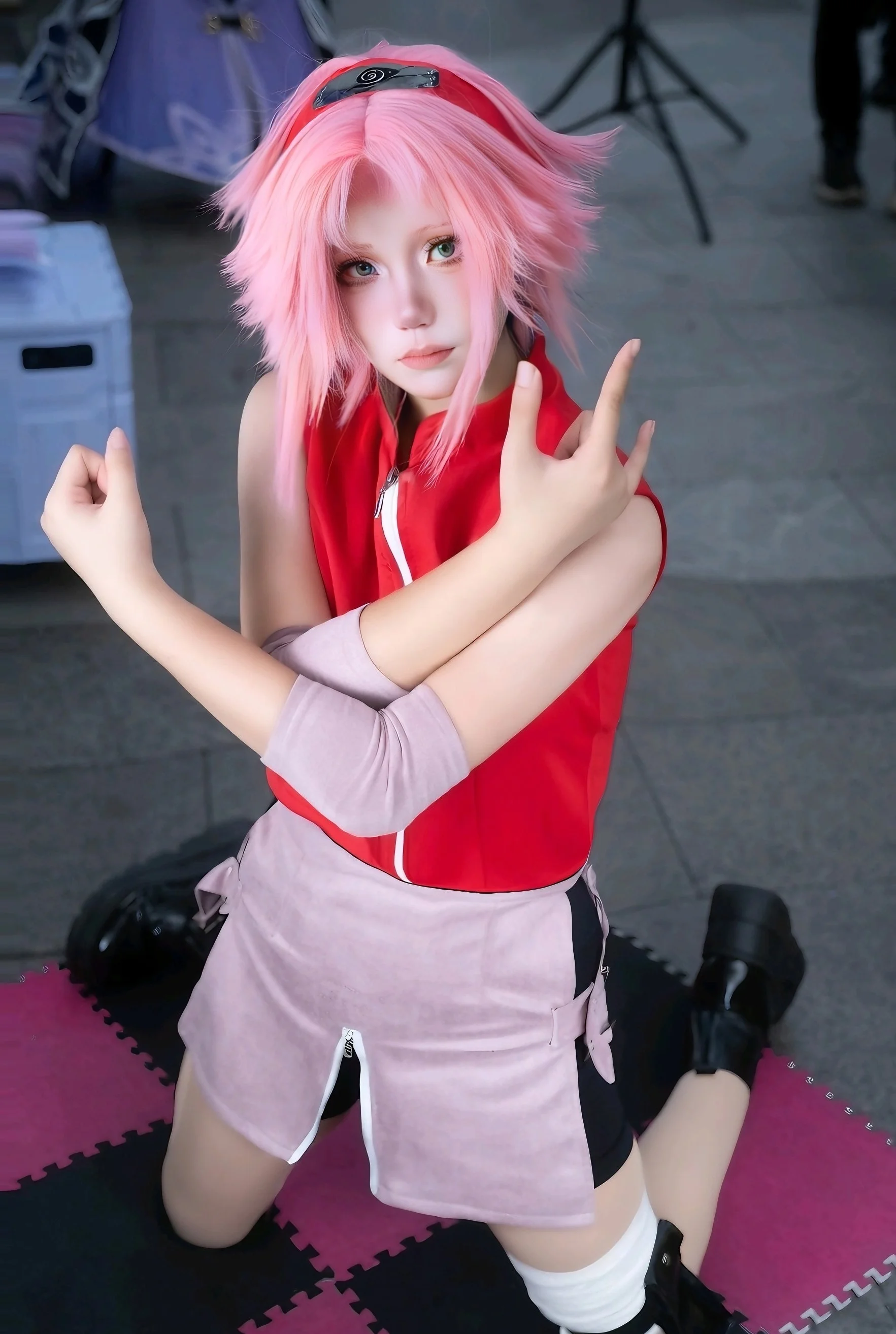 【春野樱cos】火影忍者，在38届萤火虫漫展全力以赴