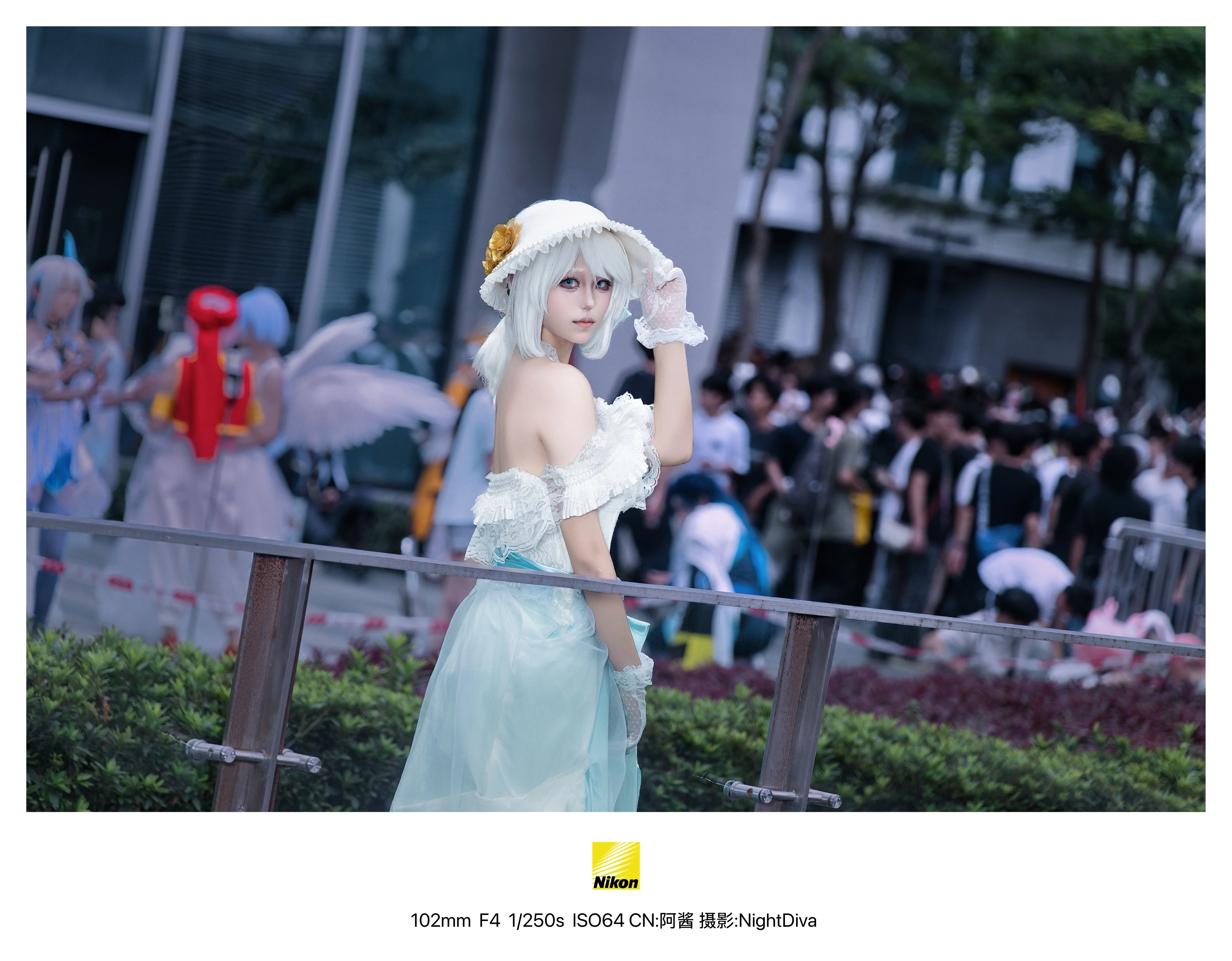 【园丁cos】第五人格，白裙与清冷蓝调的漫展记录 - 第 4 张