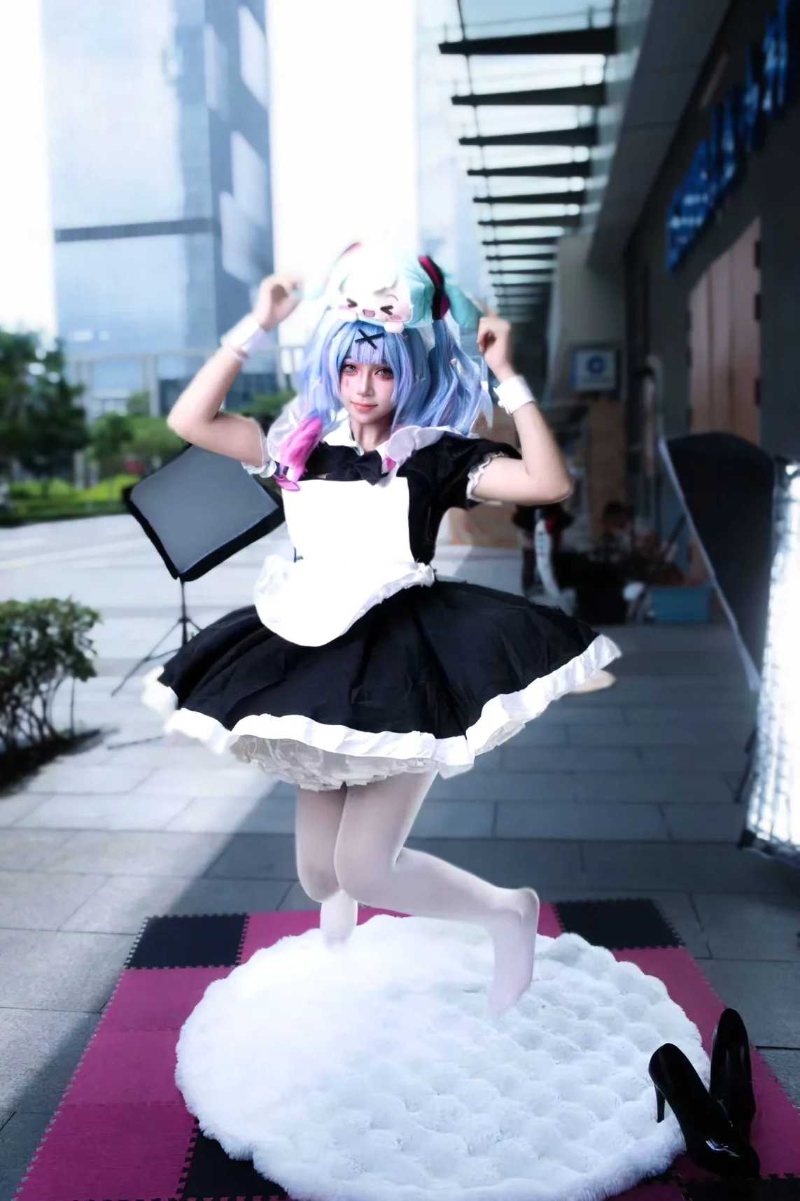 【初音cos】广州萤火虫漫展的初音女仆，氛围感满满的一日