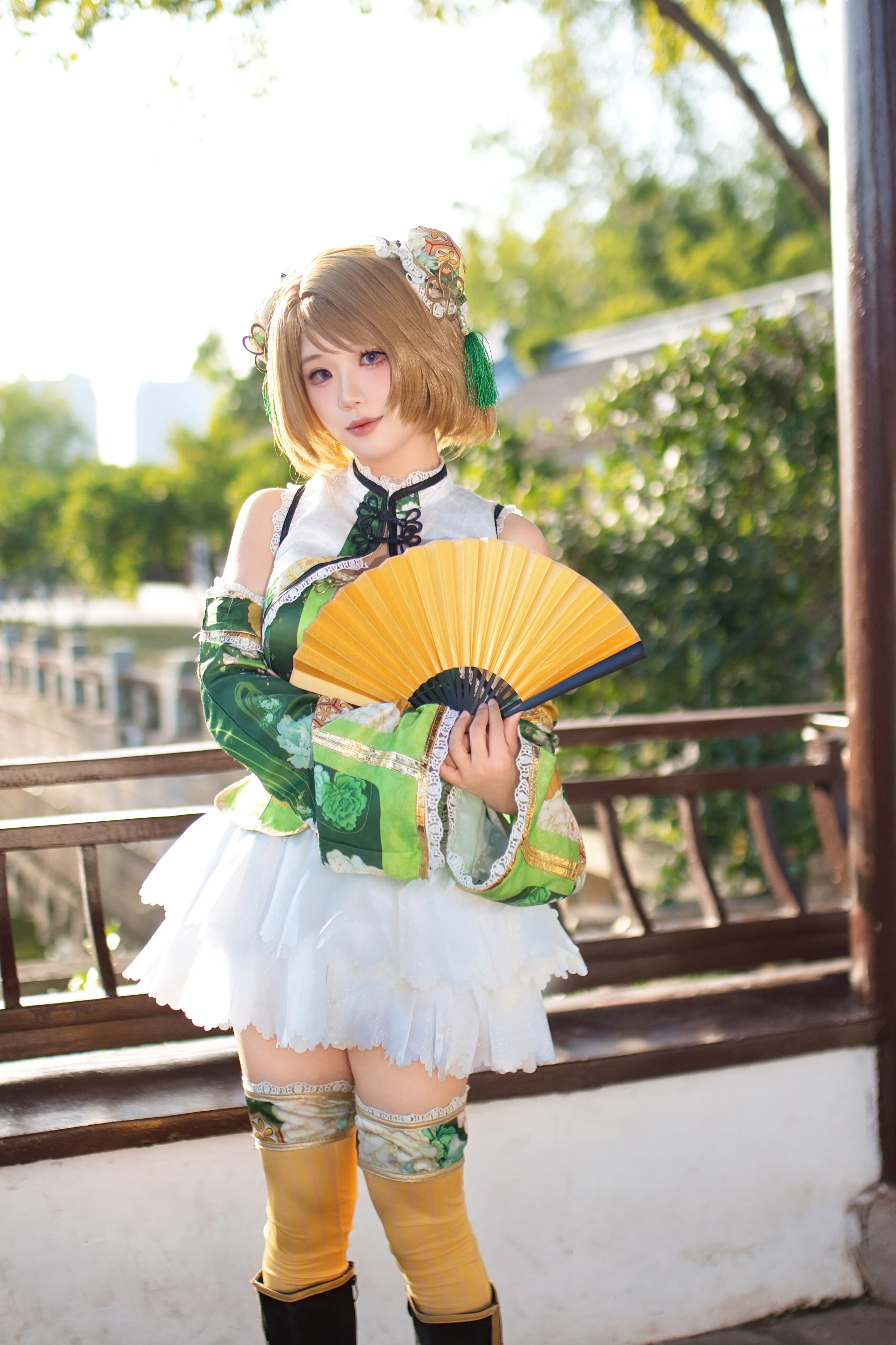 【小泉花阳cos】Love Live缪斯的中华风修行，大米饭与折扇的碰撞 - 第 6 张