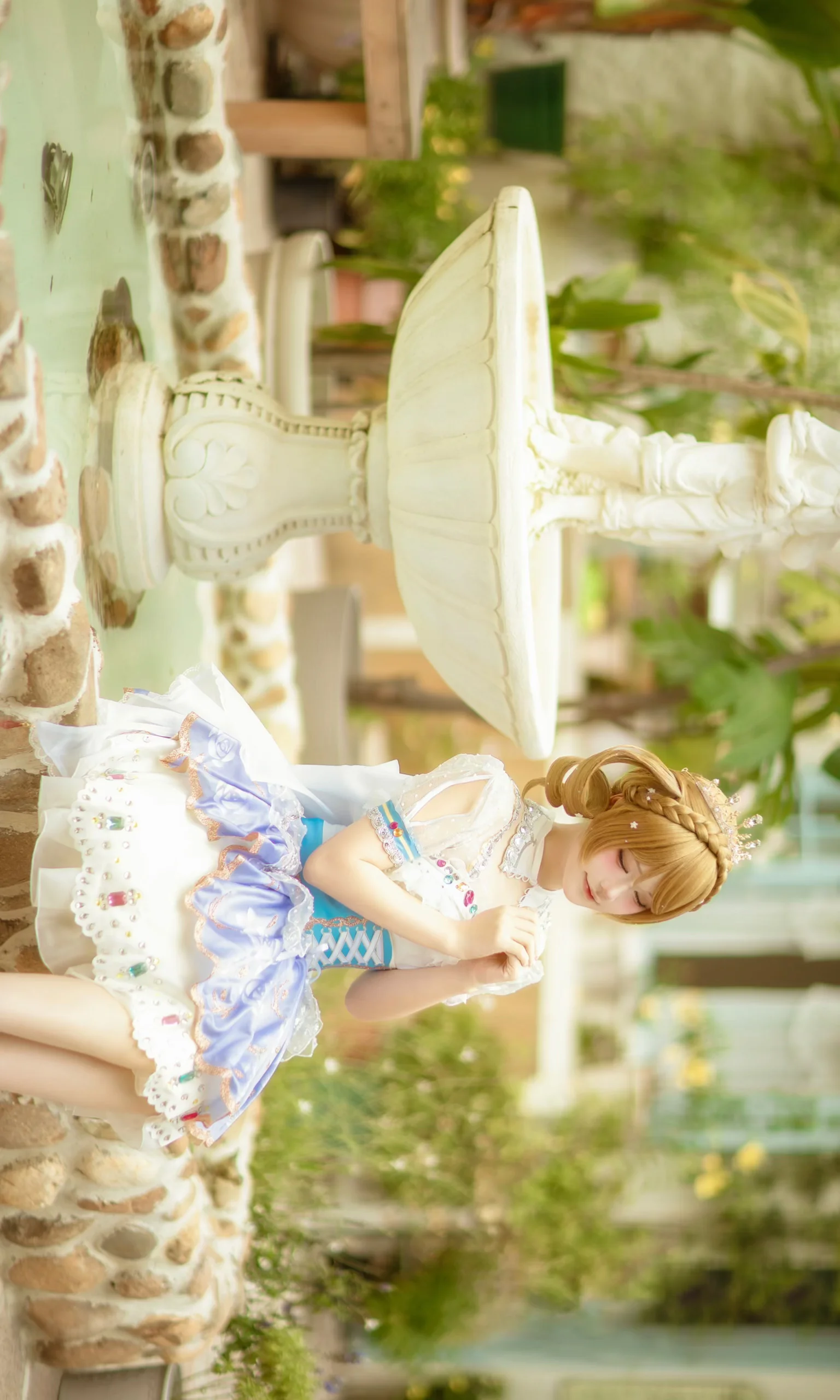 【小泉花阳cos】庭院暖阳下的天真烂漫，Lovelive缪斯的真实演绎 - 第 1 张