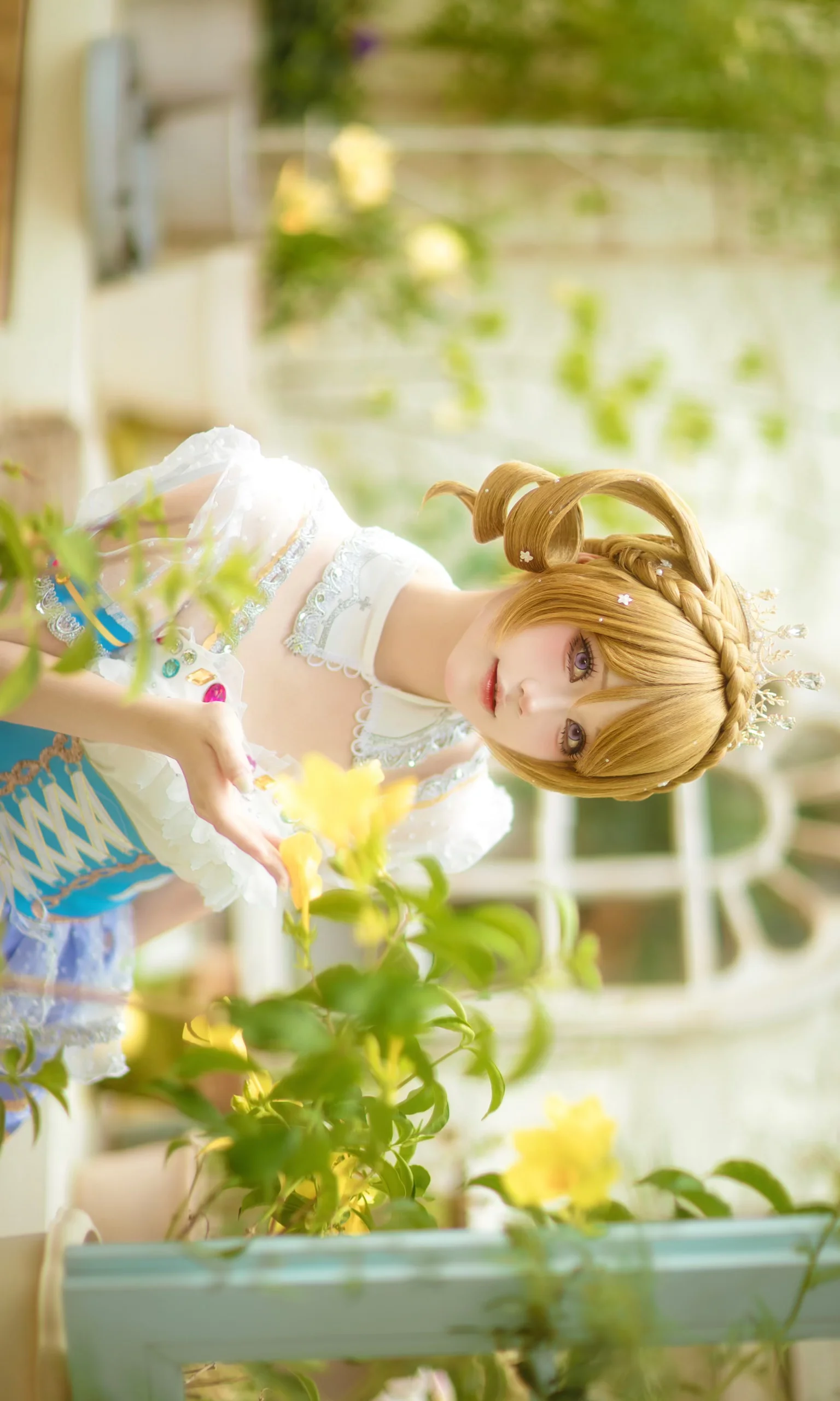 【小泉花阳cos】庭院暖阳下的天真烂漫，Lovelive缪斯的真实演绎 - 第 2 张