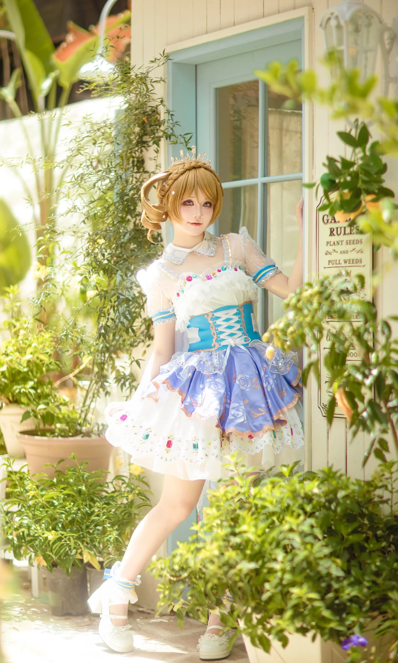【小泉花阳cos】庭院暖阳下的天真烂漫，Lovelive缪斯的真实演绎