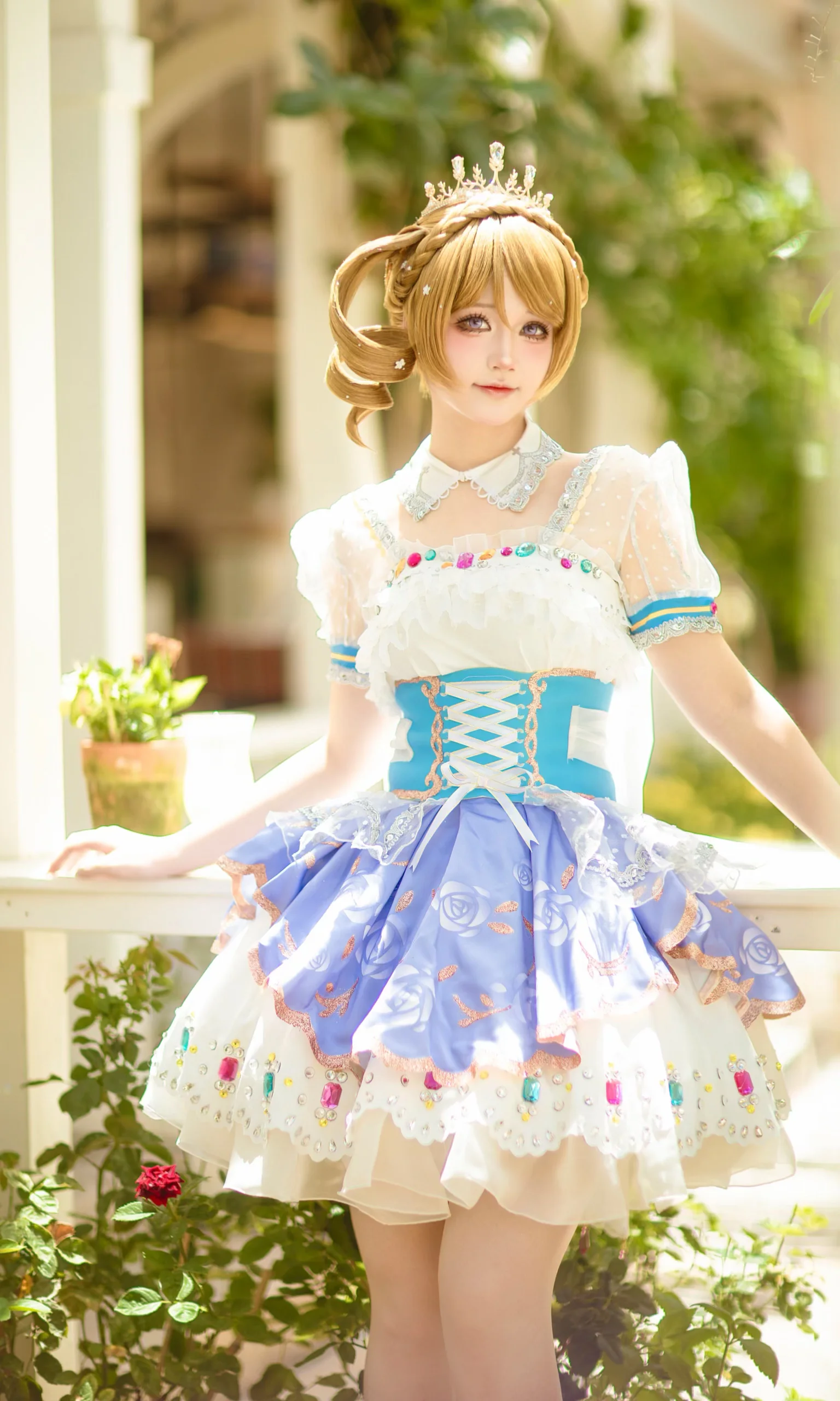 【小泉花阳cos】庭院暖阳下的天真烂漫，Lovelive缪斯的真实演绎 - 第 4 张