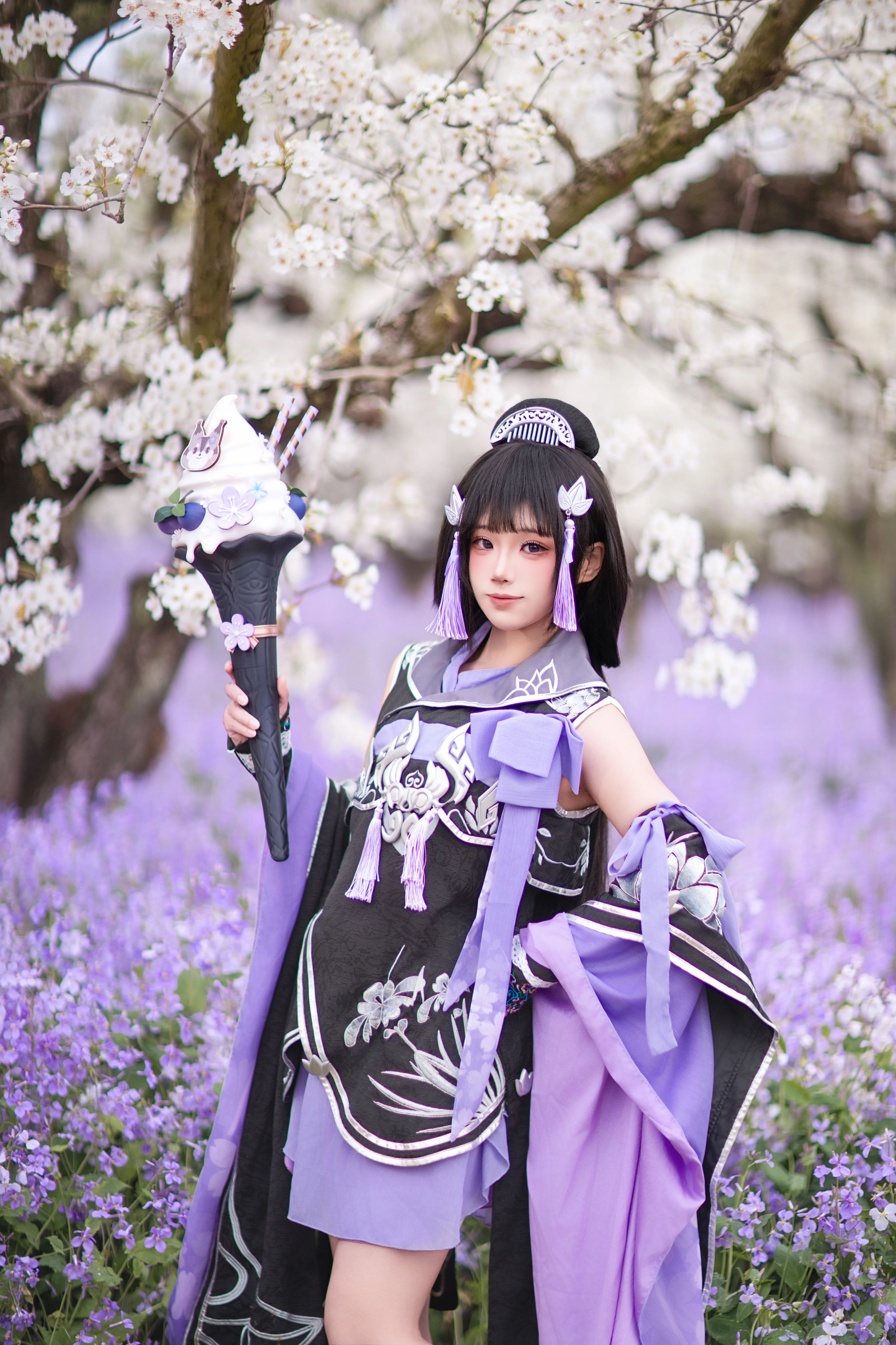 【破軍花蘿cos】劍網3白月光外觀在花海里的定格 - 第 1 張