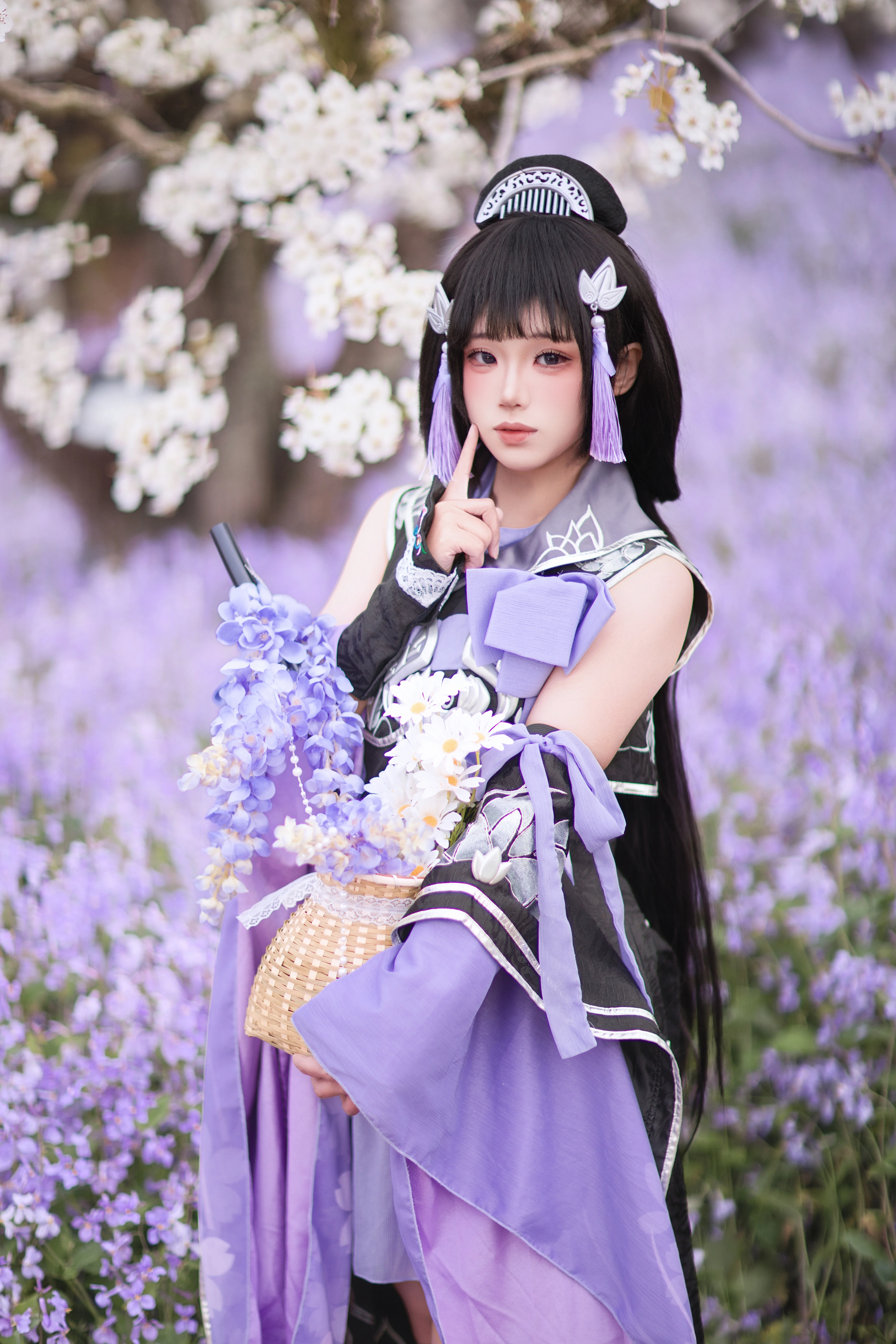 【破軍花蘿cos】劍網3白月光外觀在花海里的定格 - 第 2 張