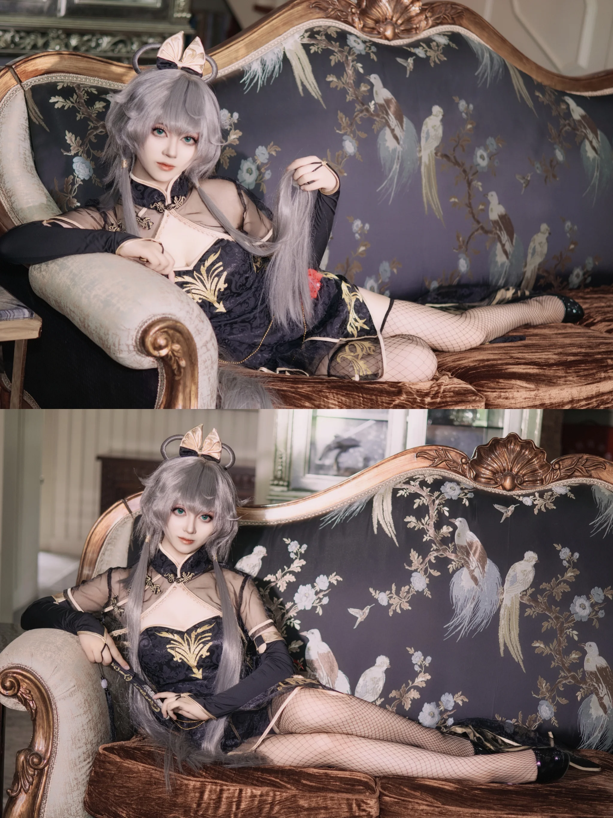 [Luo Tianyi Cosplay] A Vintage Gothic Style Interpretation of the Caged Bird - Image 1