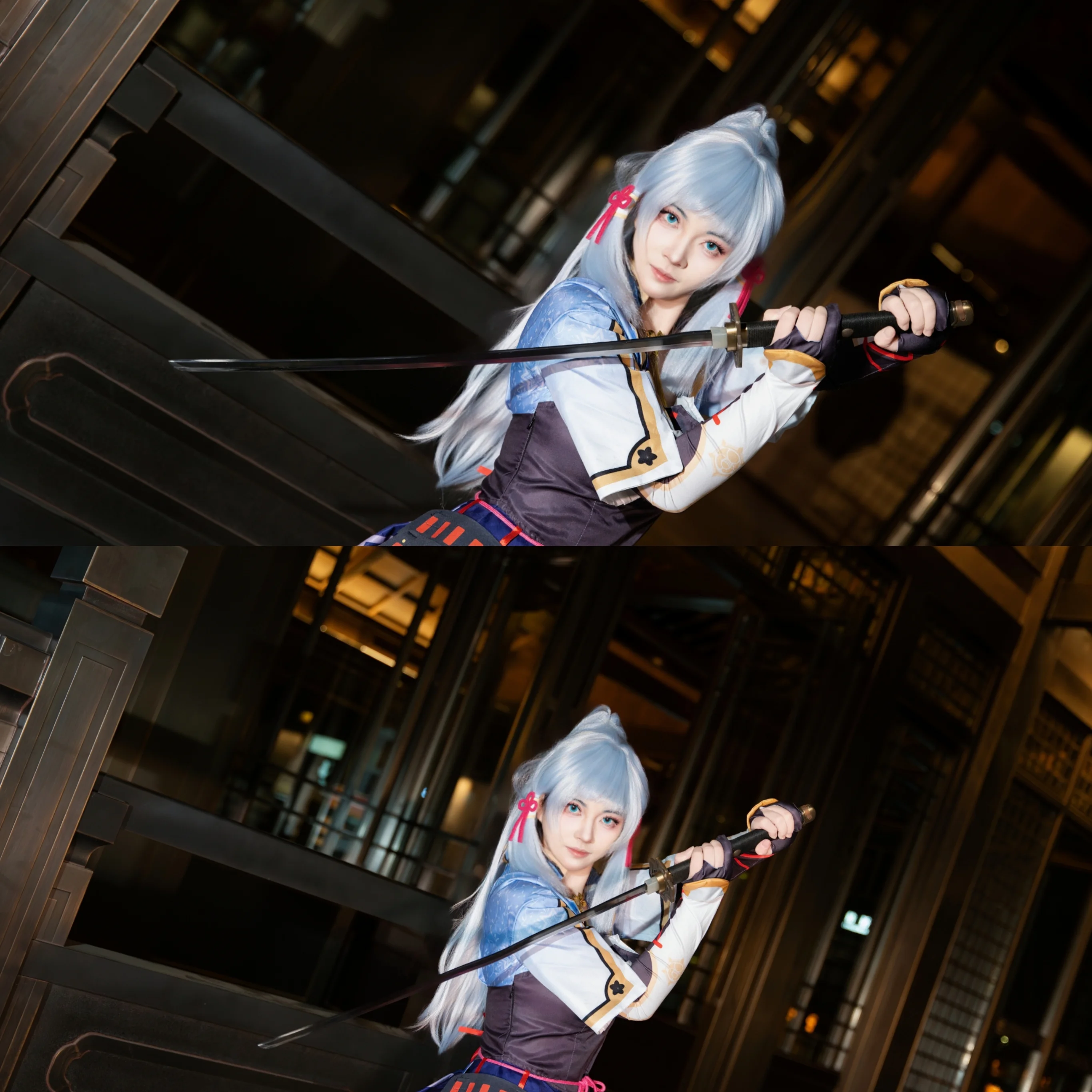 神里绫华cos 社奉行的大小姐也想学习点心制作 - 第 1 张