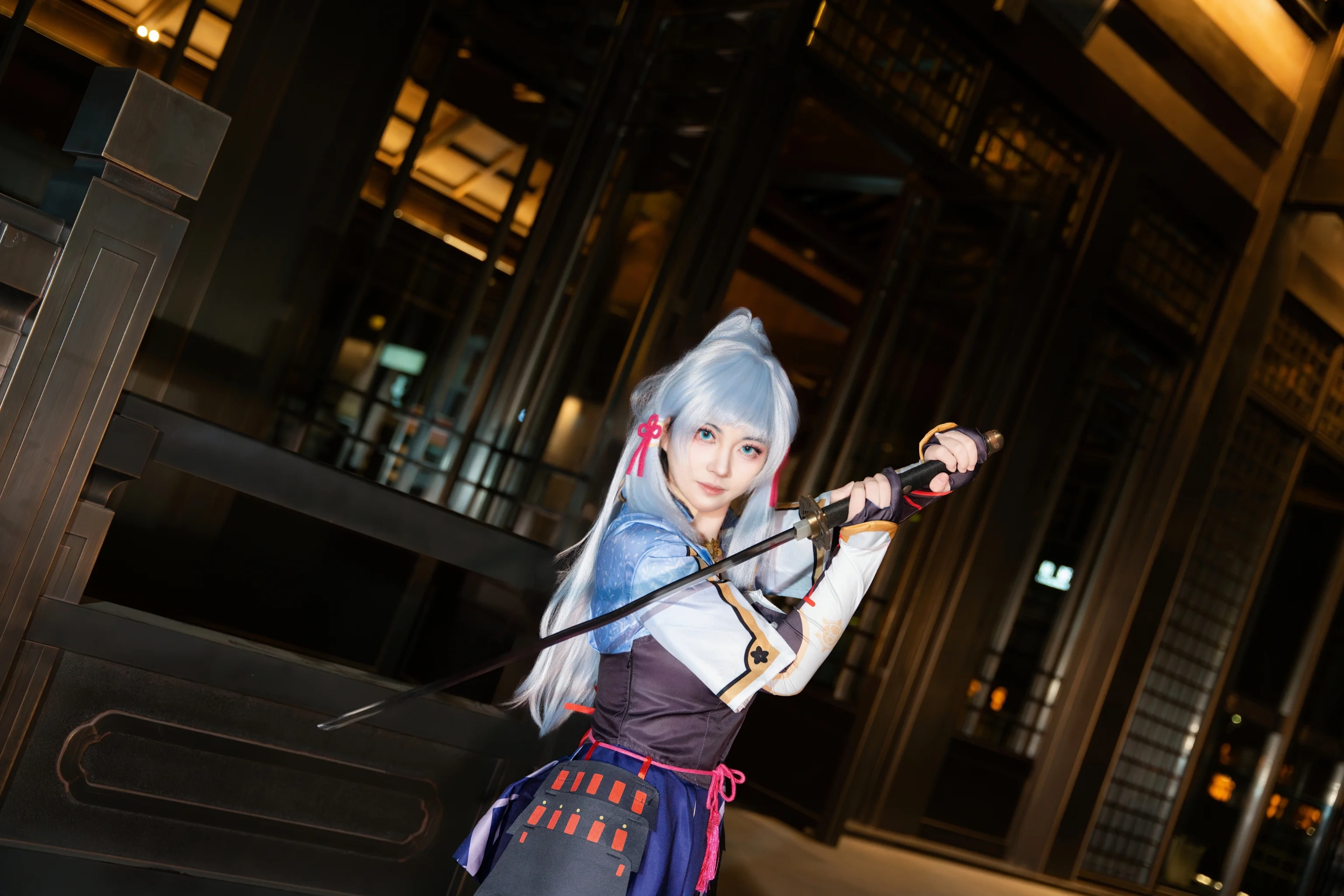 神里绫华cos 社奉行的大小姐也想学习点心制作 - 第 3 张