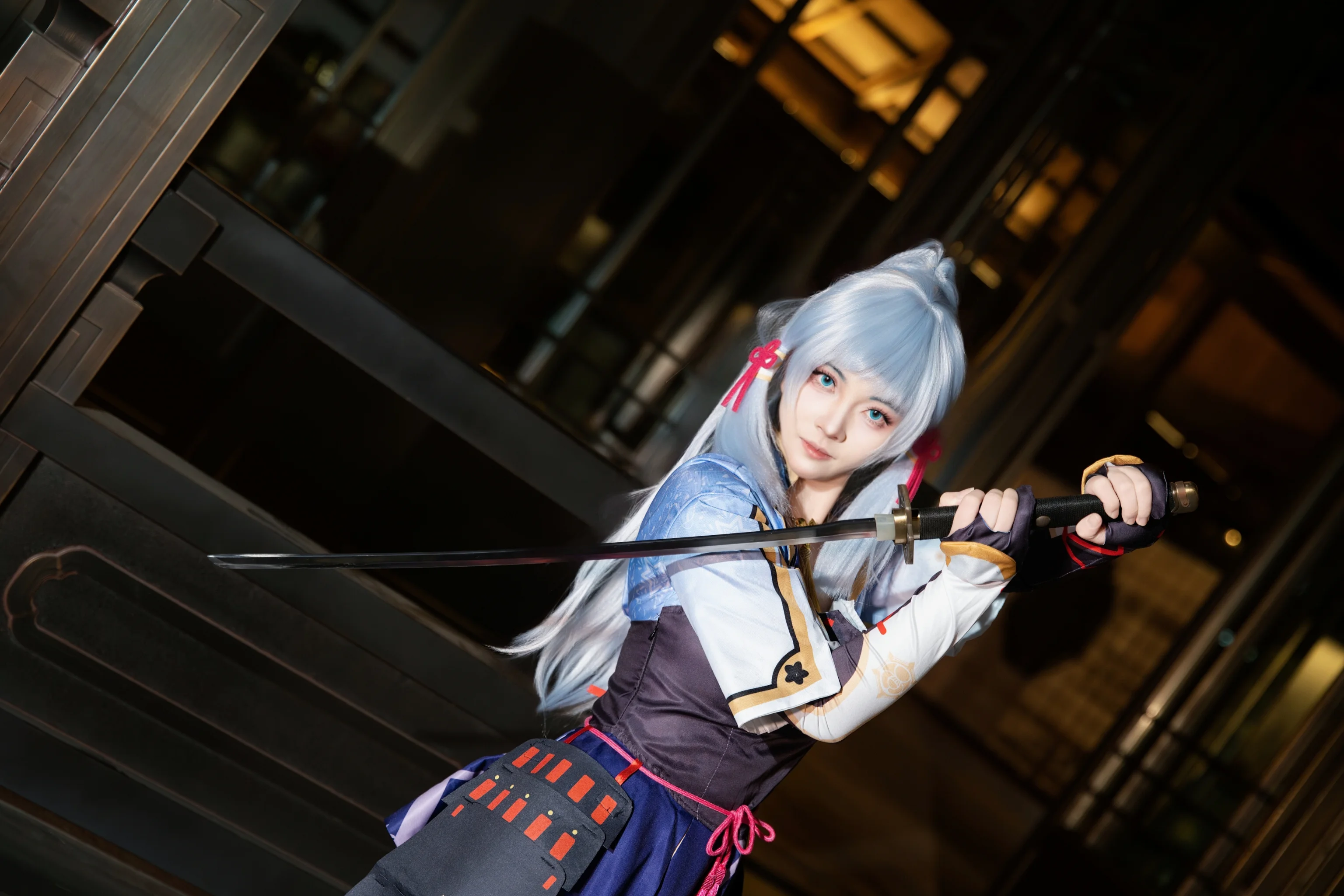 神里绫华cos 社奉行的大小姐也想学习点心制作 - 第 4 张