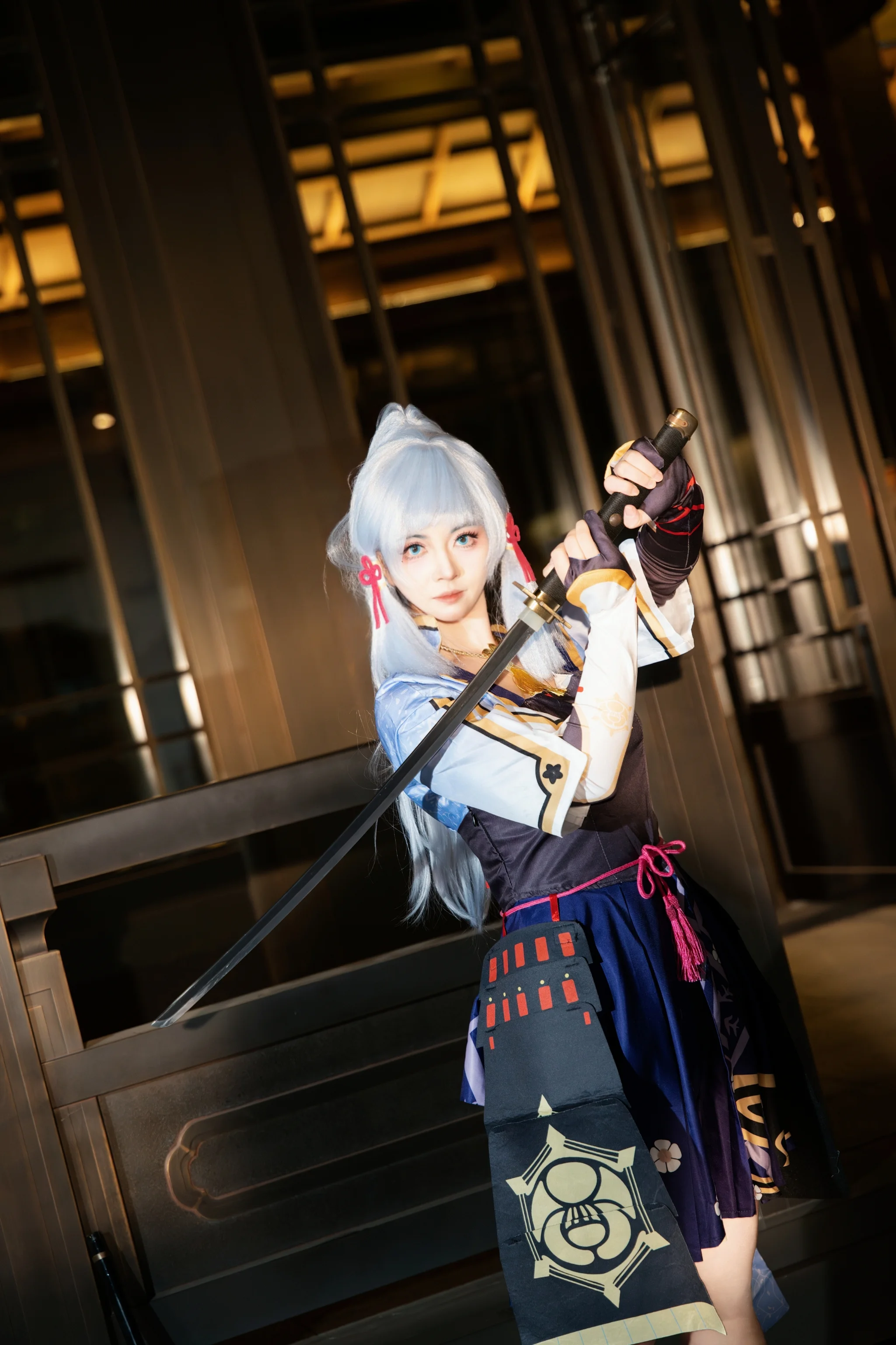 神里绫华cos 社奉行的大小姐也想学习点心制作
