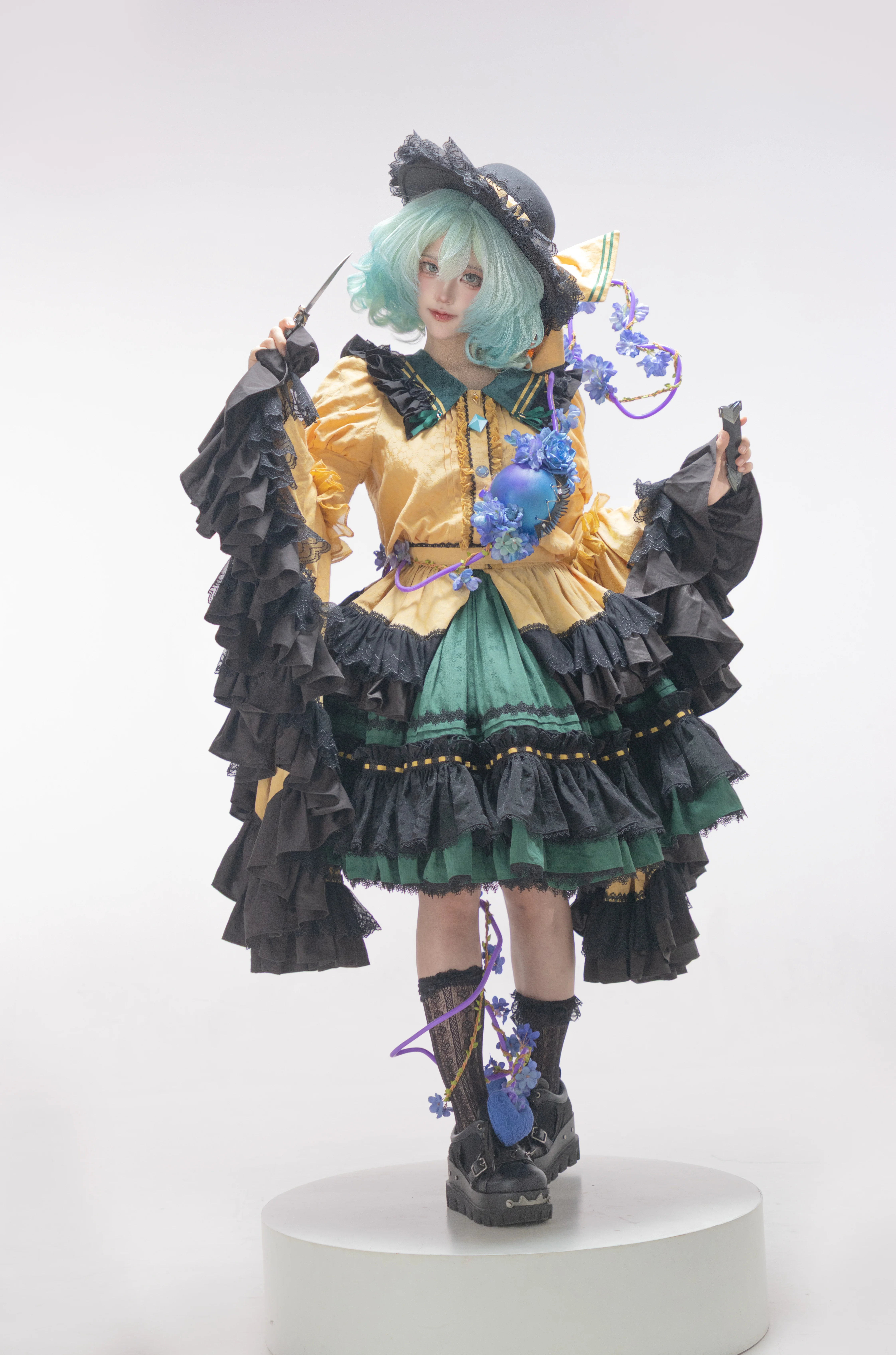 东方Project古明地恋cos：无意识妖怪少女的棚拍记录 - 第 6 张