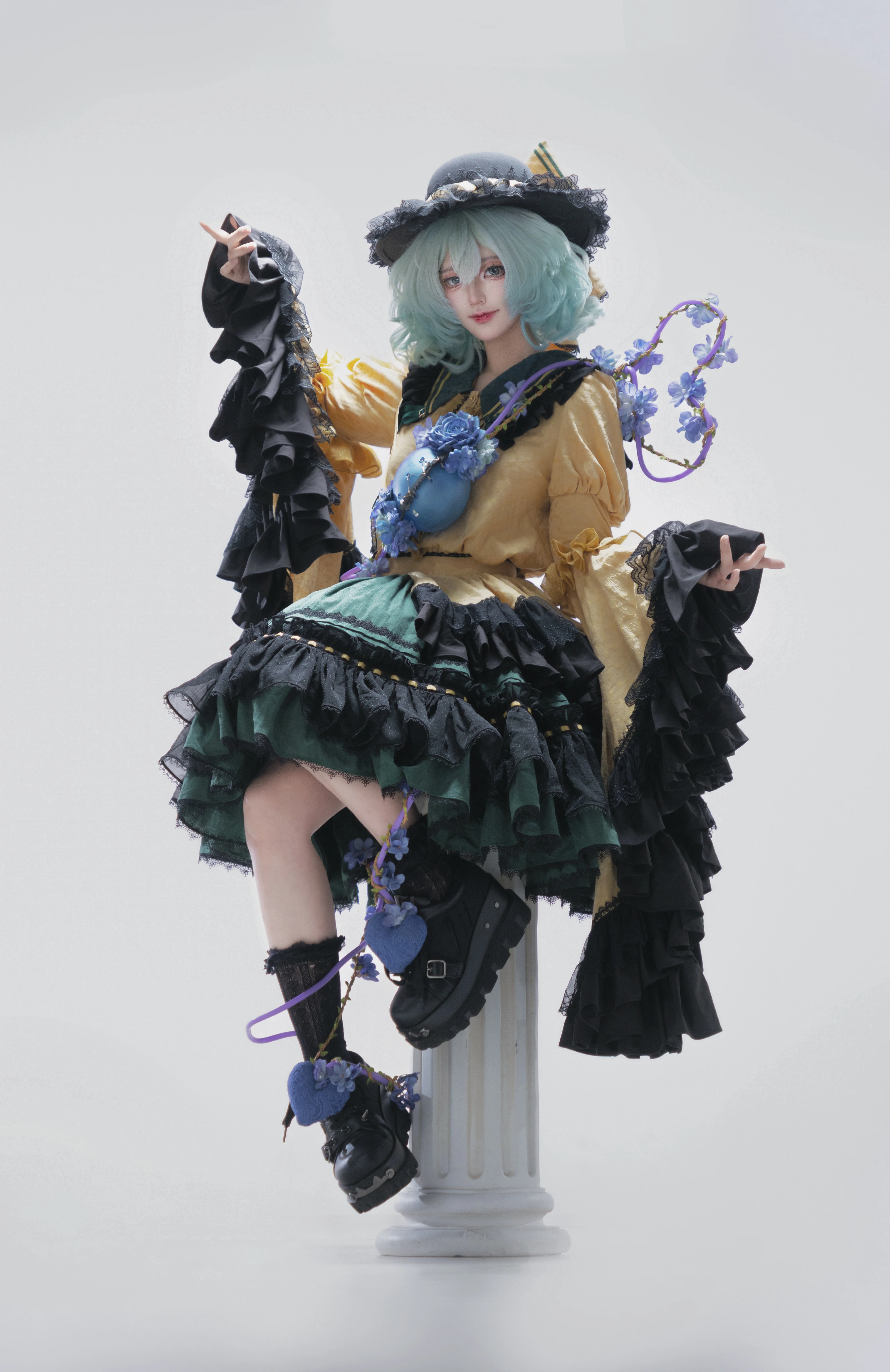 东方Project古明地恋cos：无意识妖怪少女的棚拍记录 - 第 7 张