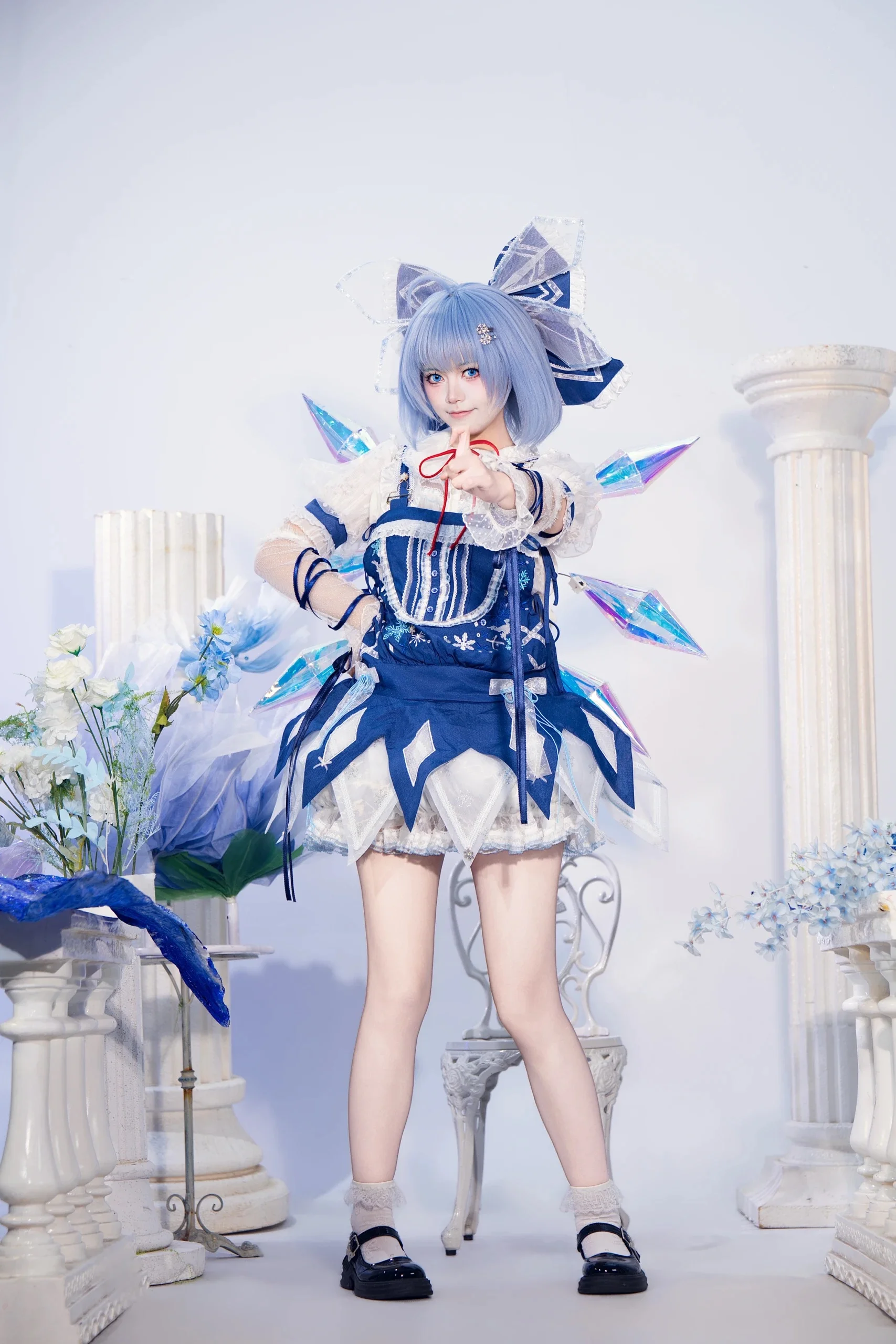 【琪露诺cos】东方project里的冰之妖精，冷色调造型出片分享 - 第 1 张